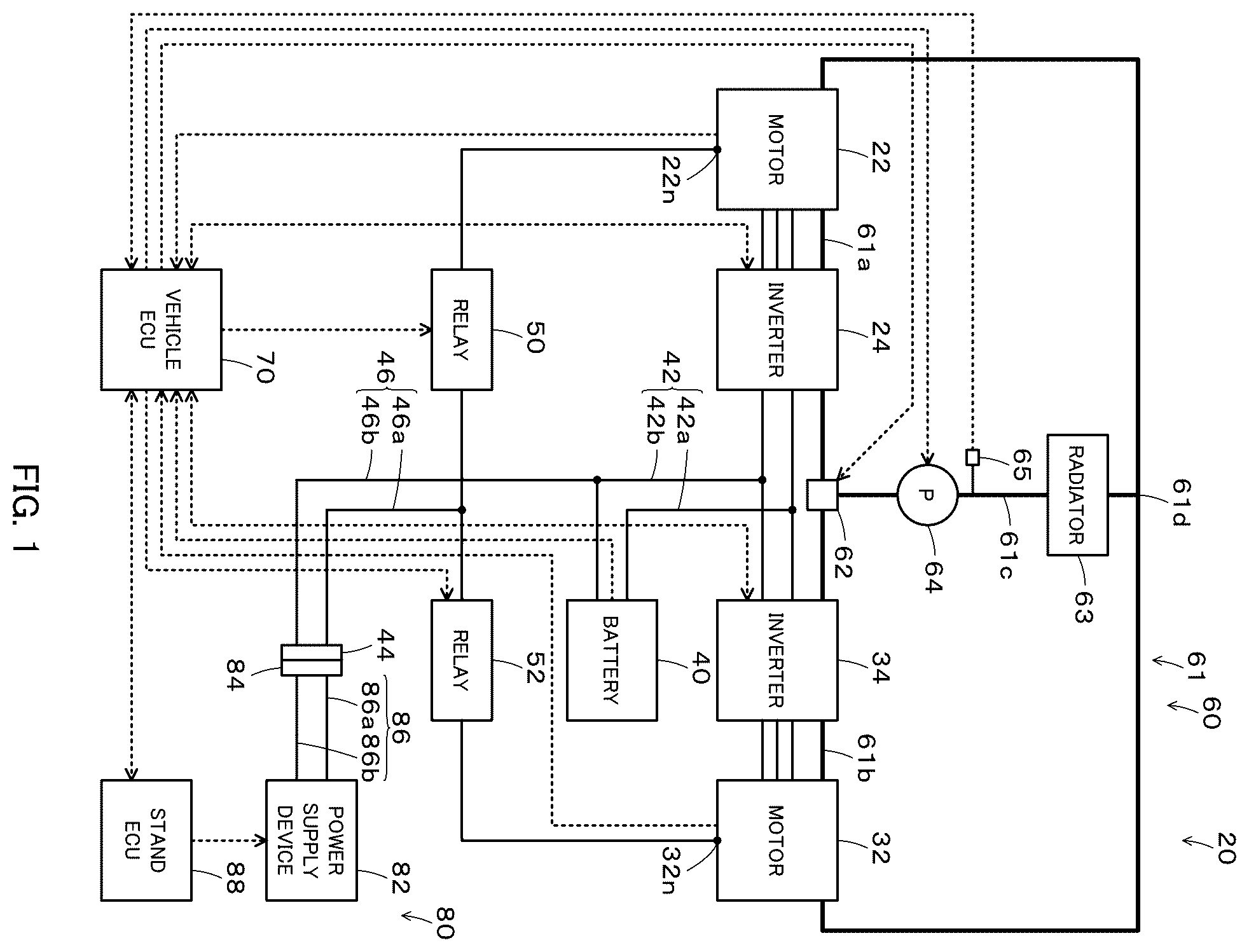 Patent US12576736 Figure 1 – Battery electric vehicle