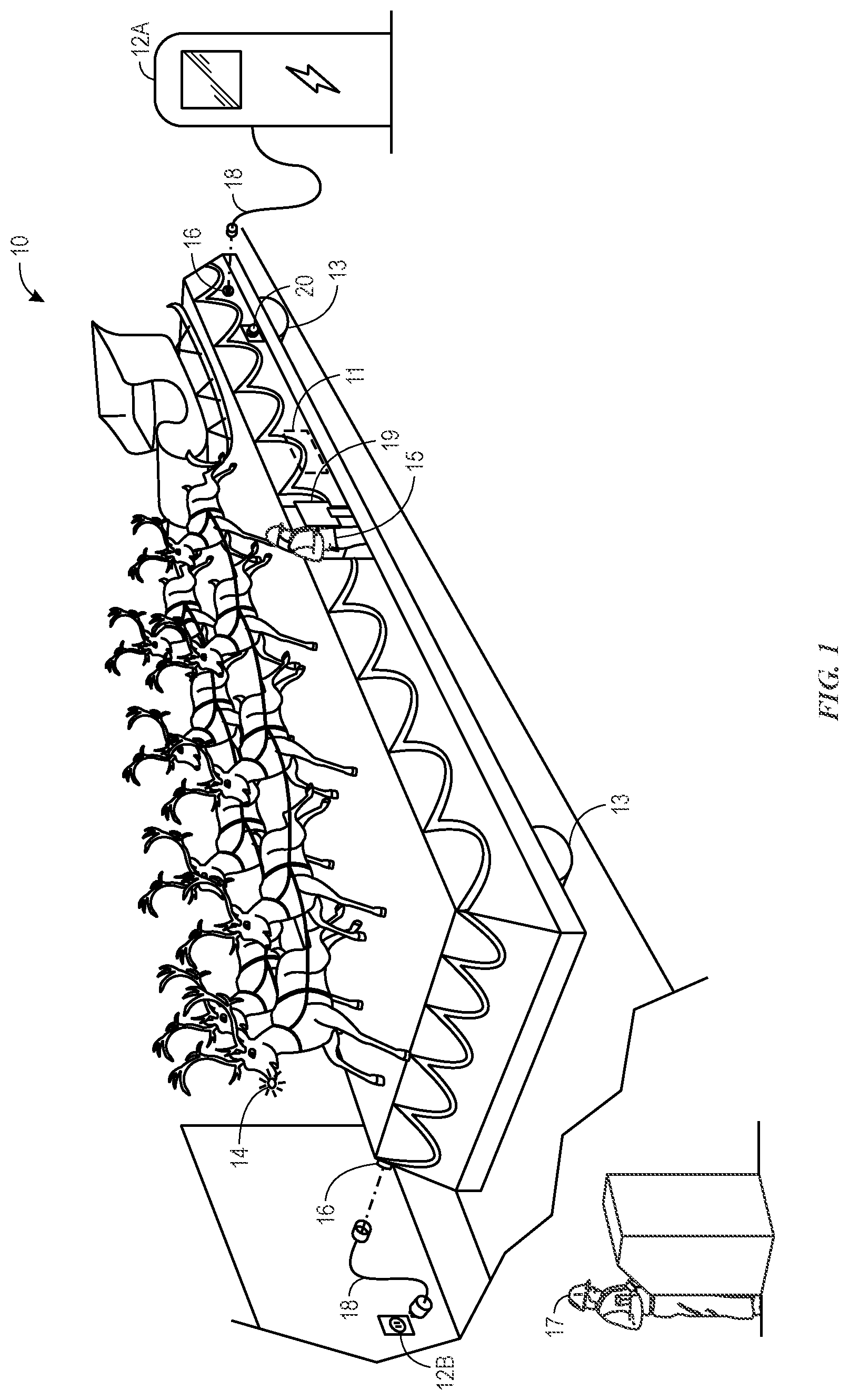 Patent US12576738 Figure 1 – Docked interlock system and method