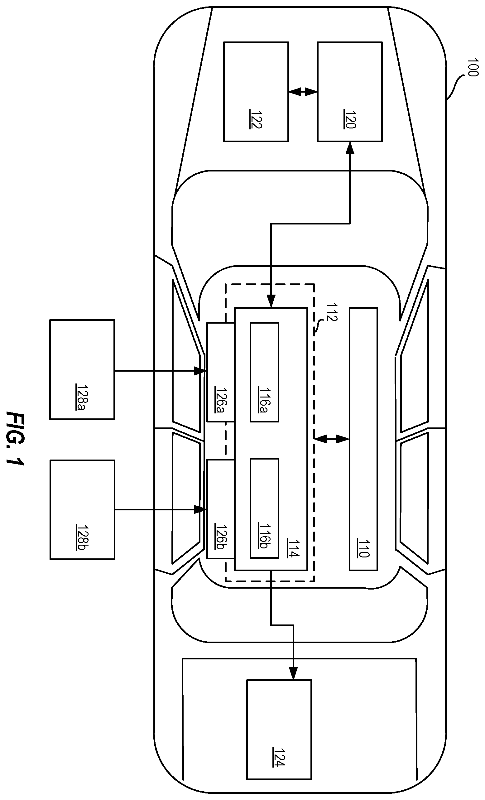 Patent US12576741 Figure 1 – Multi-port multi-battery pack charging for vehicles