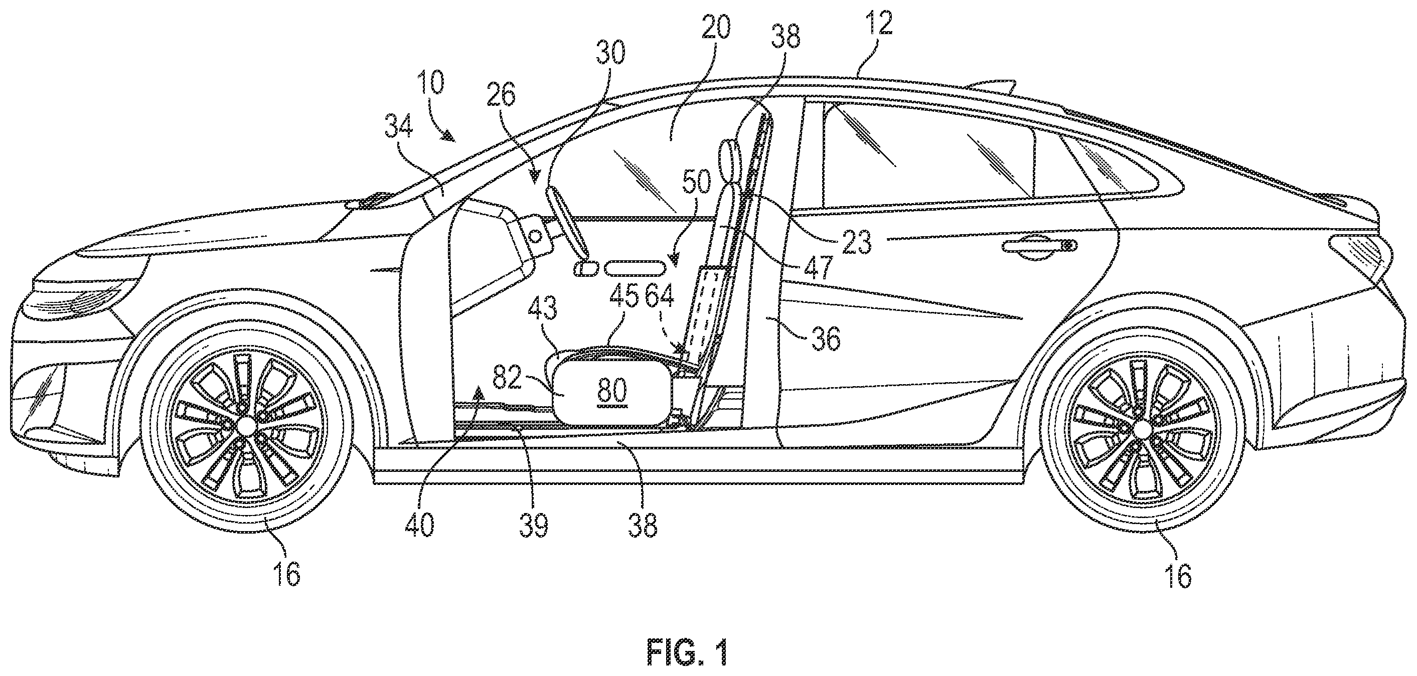 Patent US12576753 — Entry and egress system for a vehicle — Figure 1