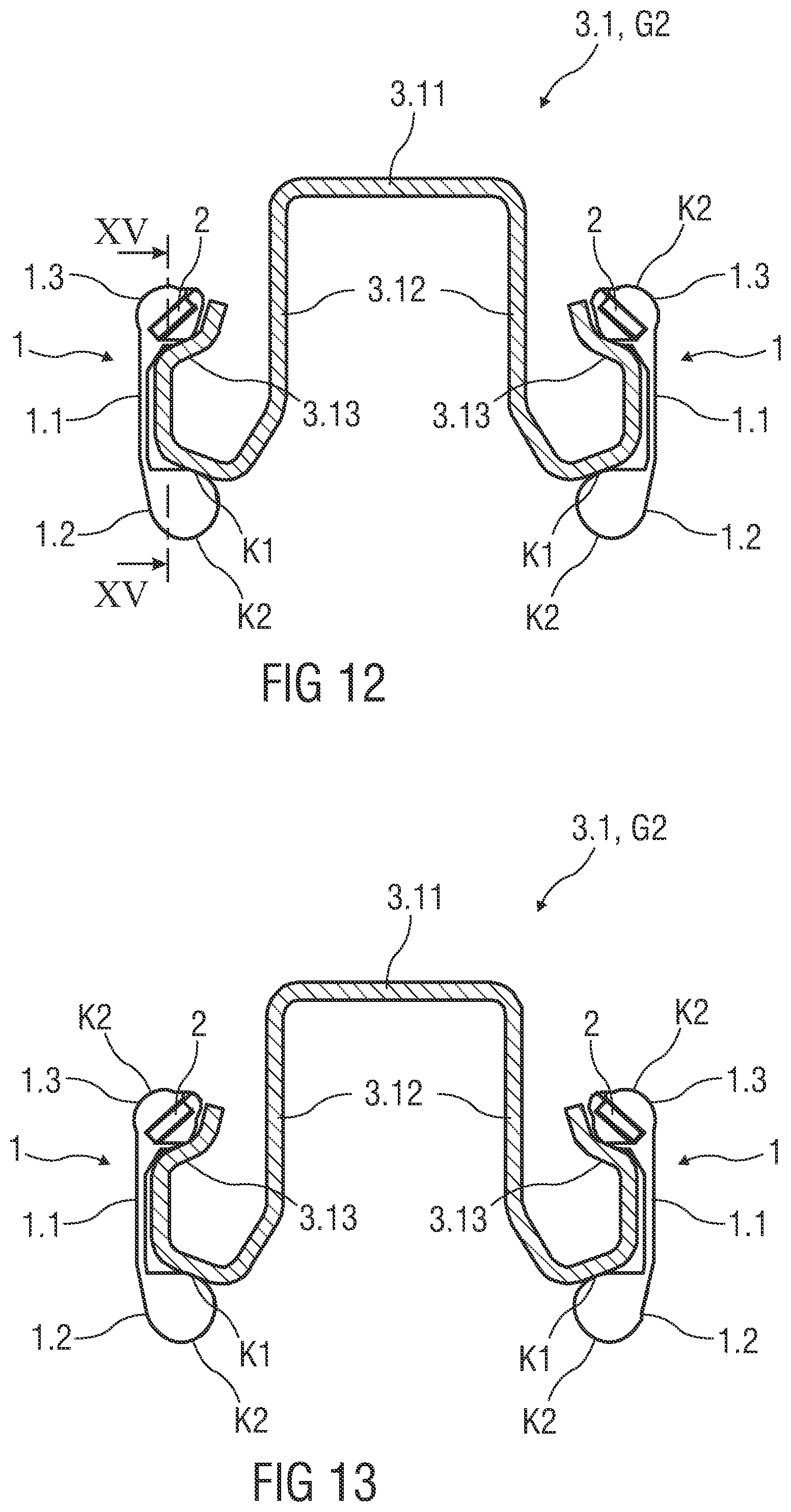 Patent US12576754 Figure 8 – Sliding block for a pair of seat rails, and vehicle seat