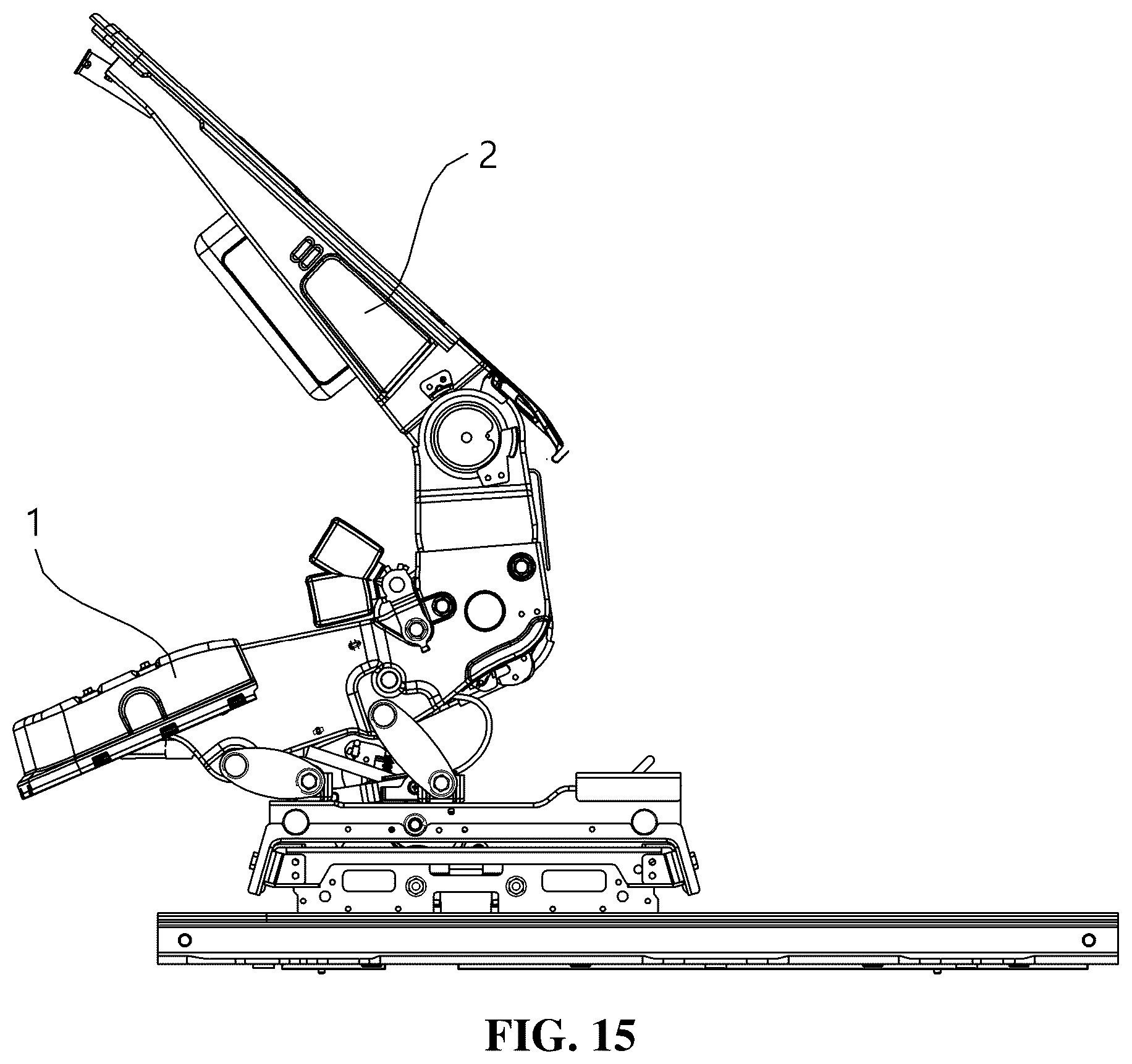 Patent US12576755 Figure 15 – Walk-in apparatus of vehicular seat