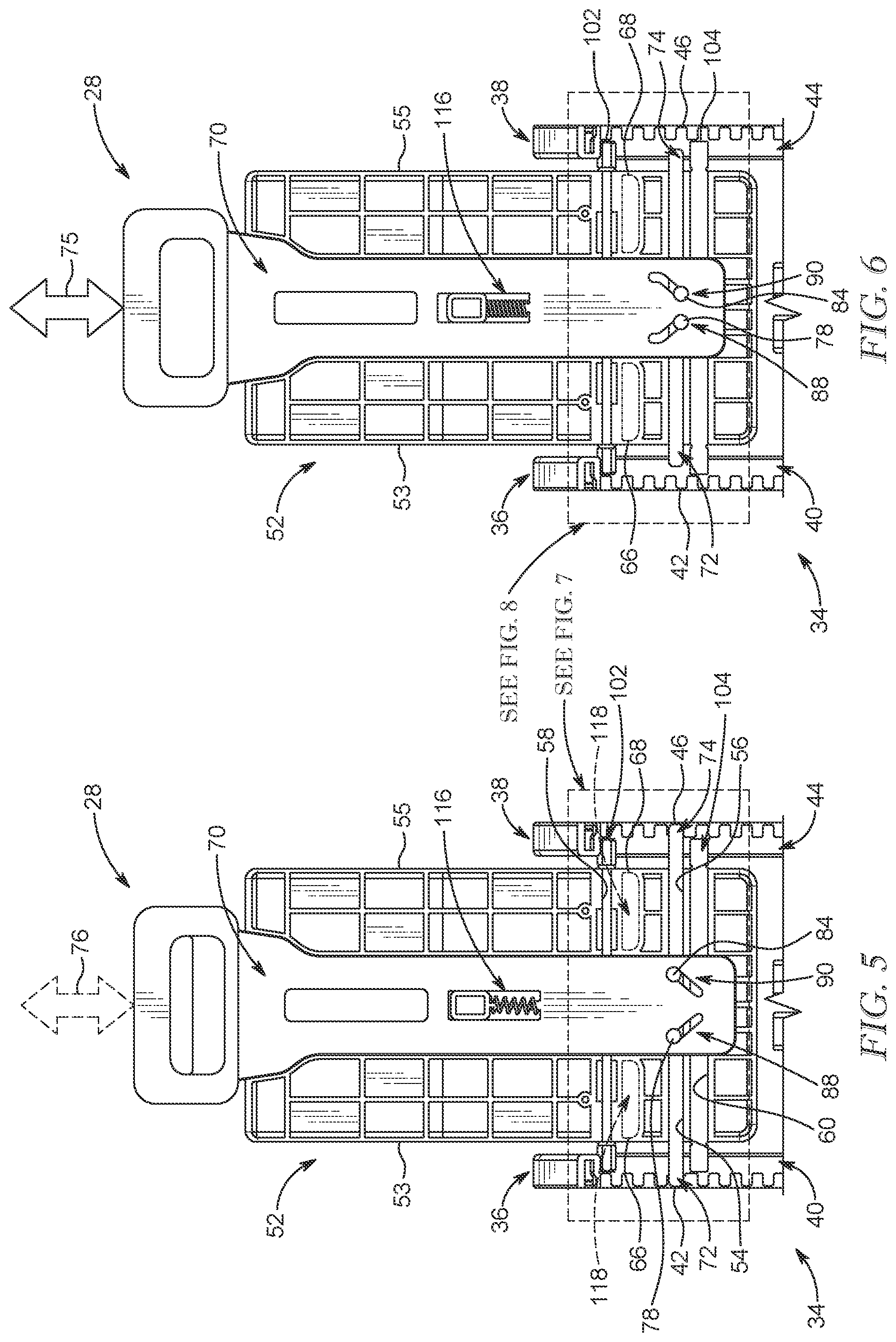 Patent US12576756 Figure 4 – Child restraint with movable headrest