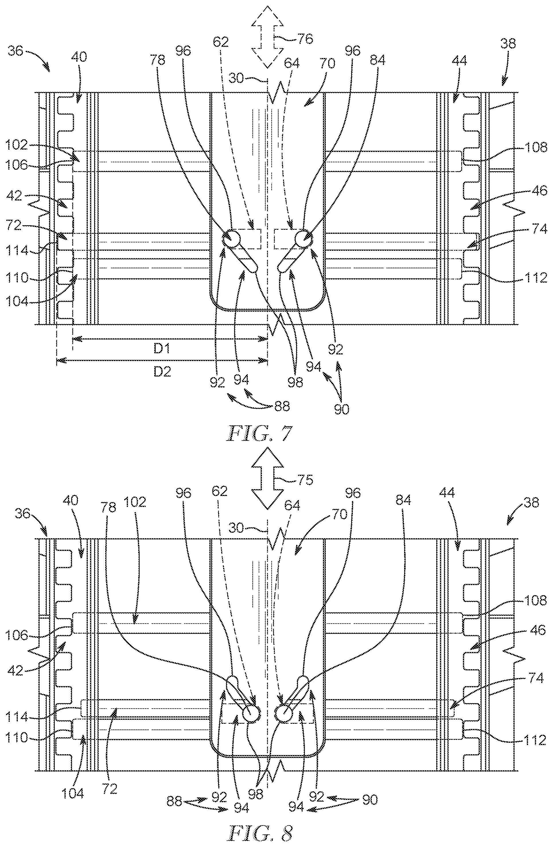 Patent US12576756 Figure 5 – Child restraint with movable headrest