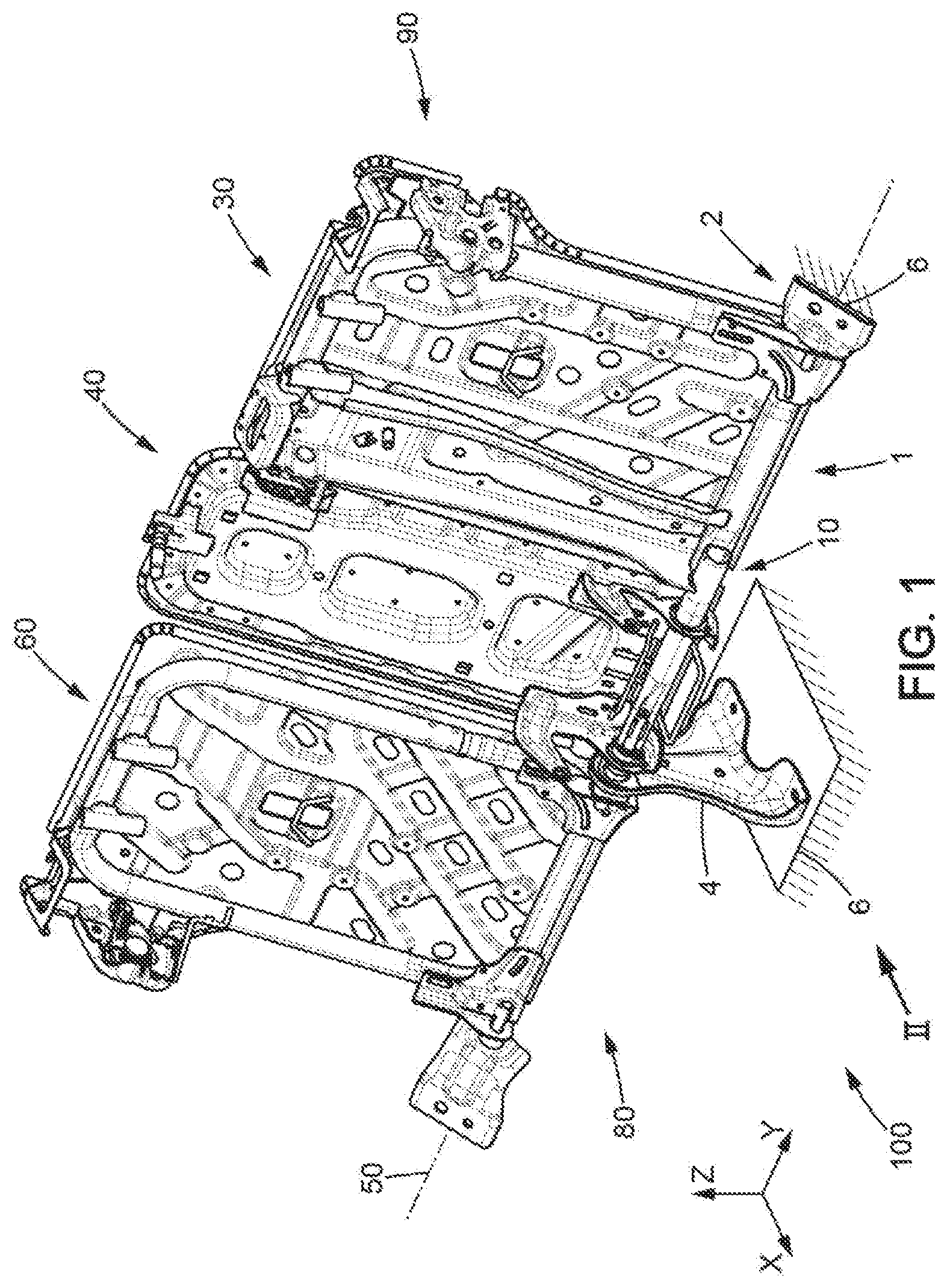 Patent US12576757 — Vehicle seat, for at least two users — Figure 1