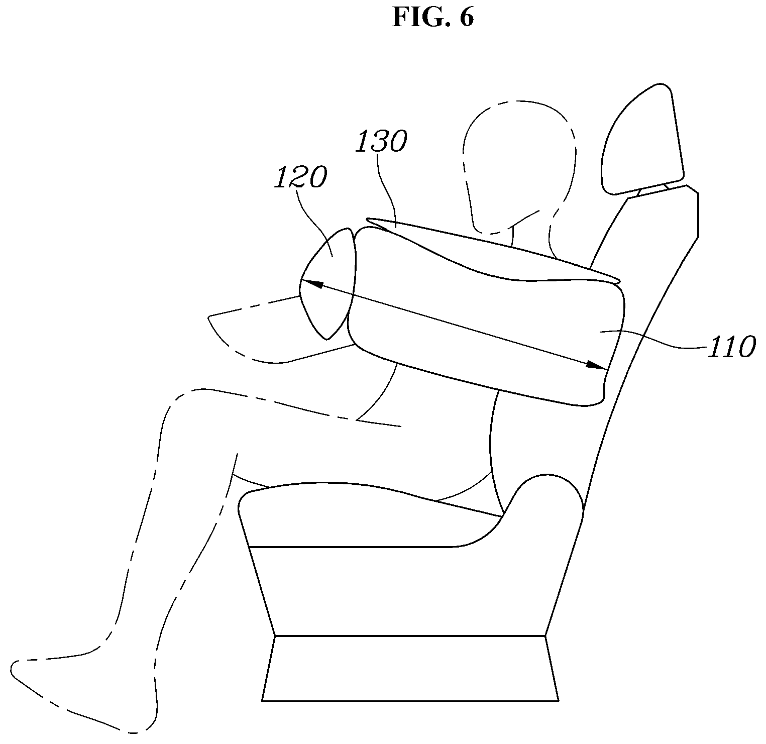 Patent US12576758 Figure 6 – Shoulder airbag and method of controlling deployment thereof