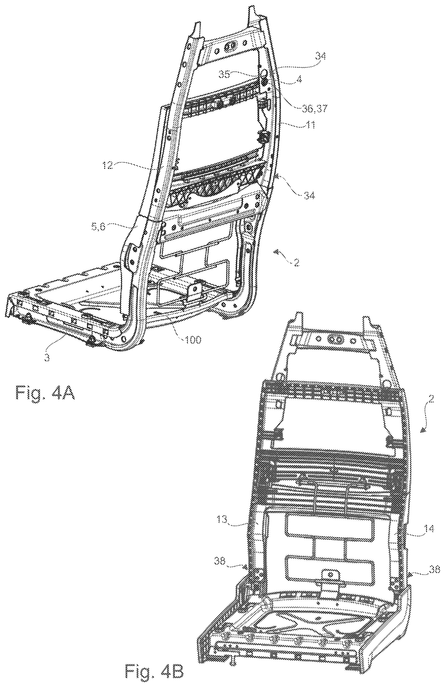 Patent US12576762 Figure 4 – Vehicle seat