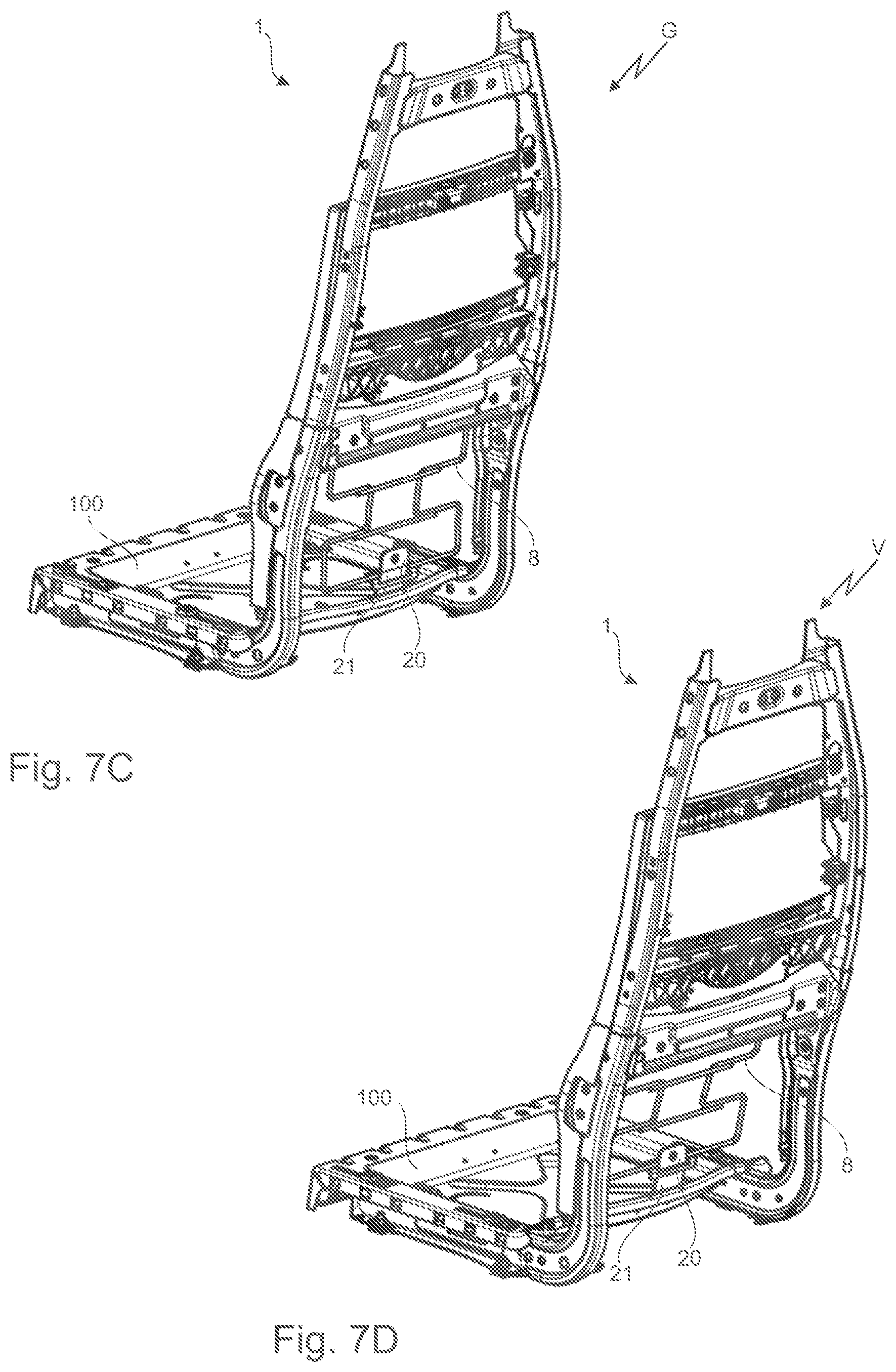 Patent US12576762 Figure 8 – Vehicle seat
