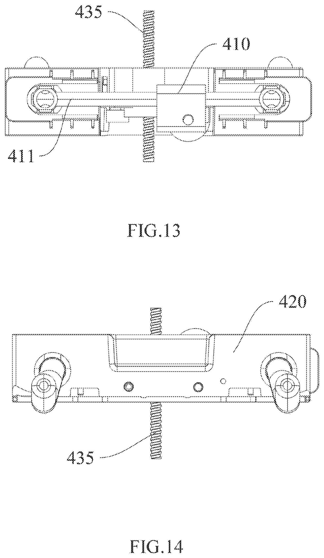 Patent US12576763 Figure 13 – Adjustment assembly and headrest