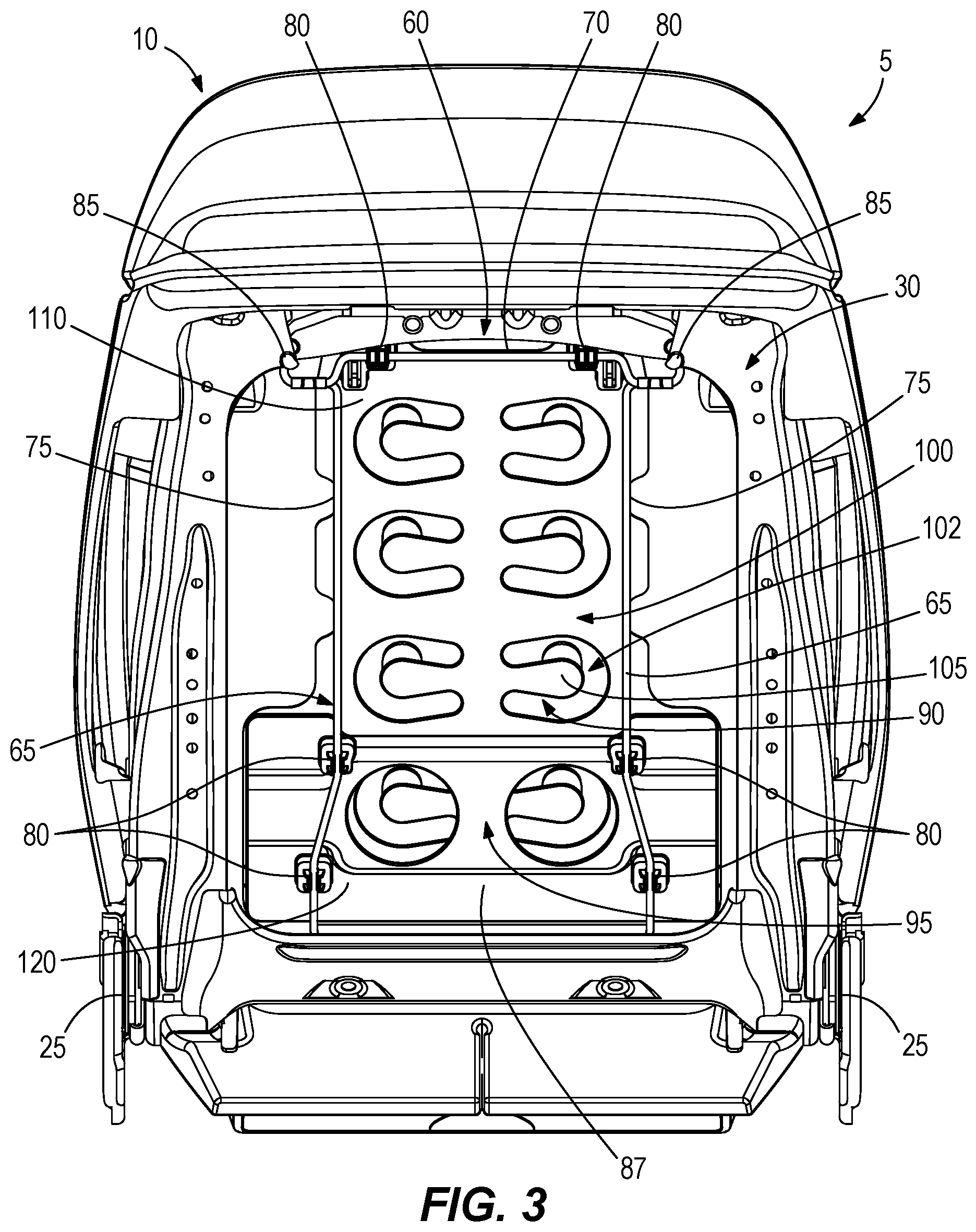 Patent US12576767 Figure 3 – Reduction of coil compression in exciter-based seat massage system