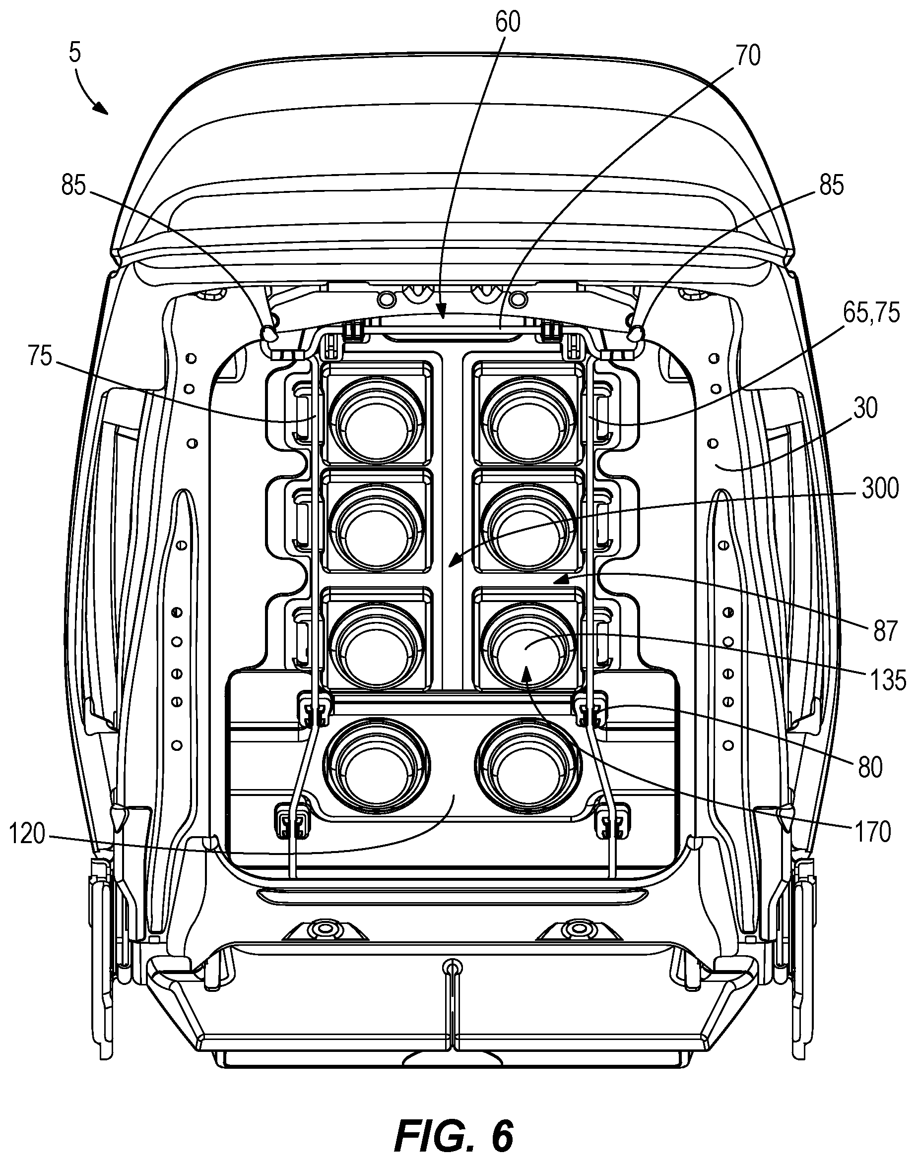 Patent US12576767 Figure 6 – Reduction of coil compression in exciter-based seat massage system