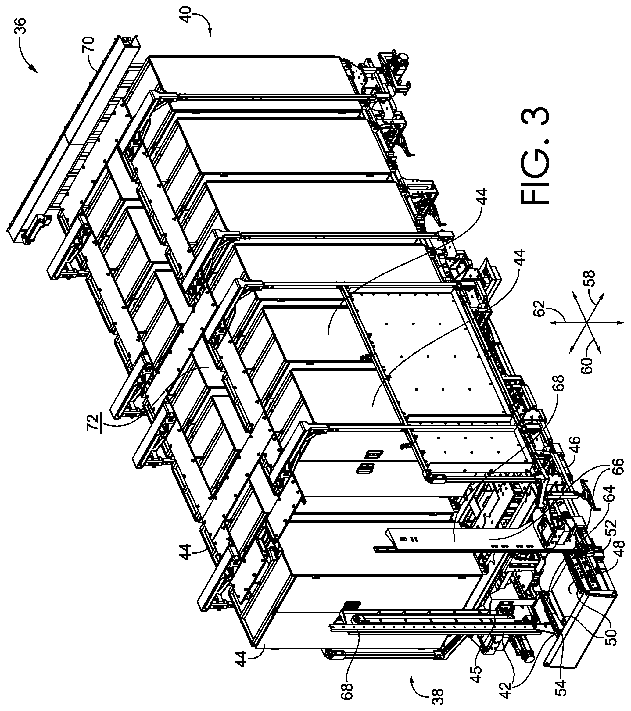 Patent US12576770 Figure 3 – Systems, methods, and apparatuses for loading, shifting, and staging objects in automated or semi-automated fashion