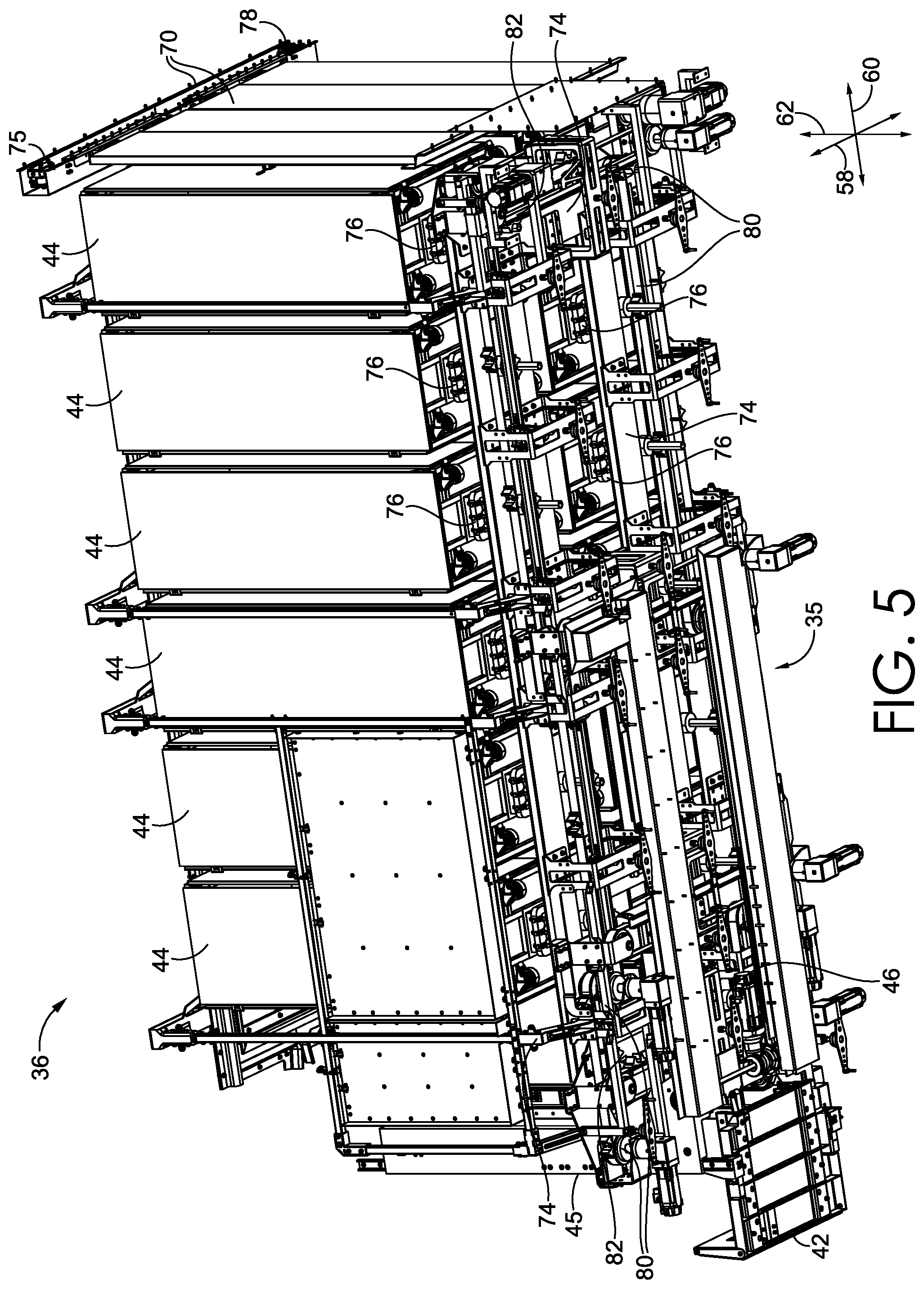 Patent US12576770 Figure 5 – Systems, methods, and apparatuses for loading, shifting, and staging objects in automated or semi-automated fashion