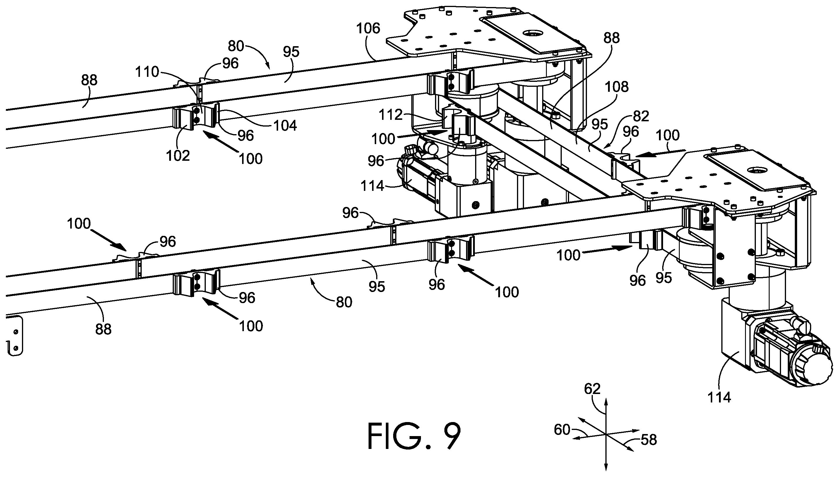 Patent US12576770 Figure 10 – Systems, methods, and apparatuses for loading, shifting, and staging objects in automated or semi-automated fashion