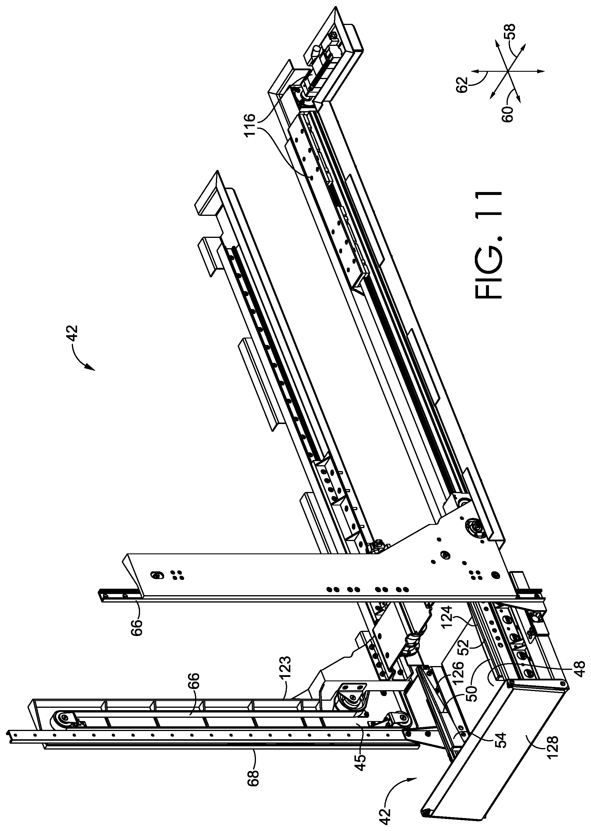 Patent US12576770 Figure 12 – Systems, methods, and apparatuses for loading, shifting, and staging objects in automated or semi-automated fashion