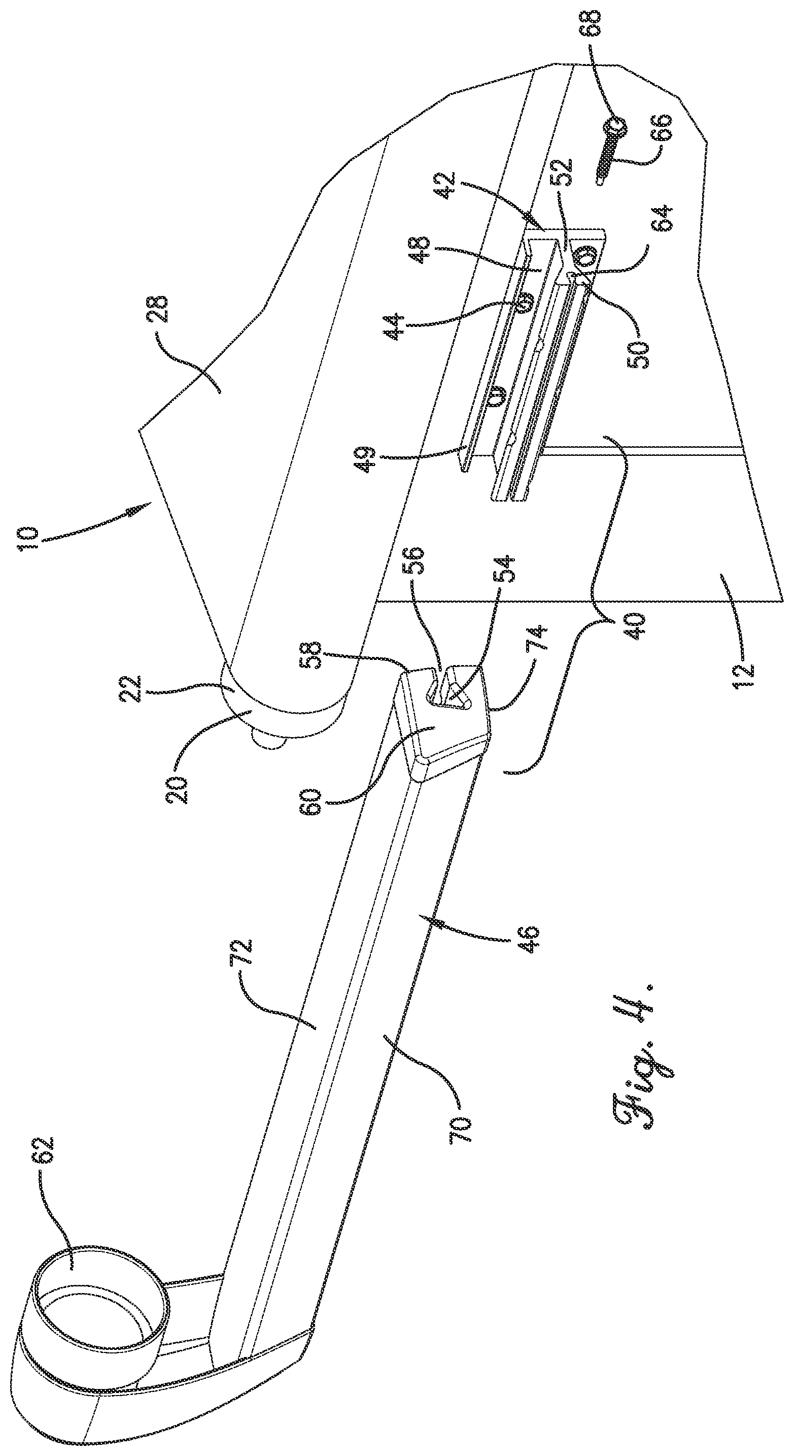 Patent US12576772 Figure 4 – Retractable awning for covering RV slide-out room