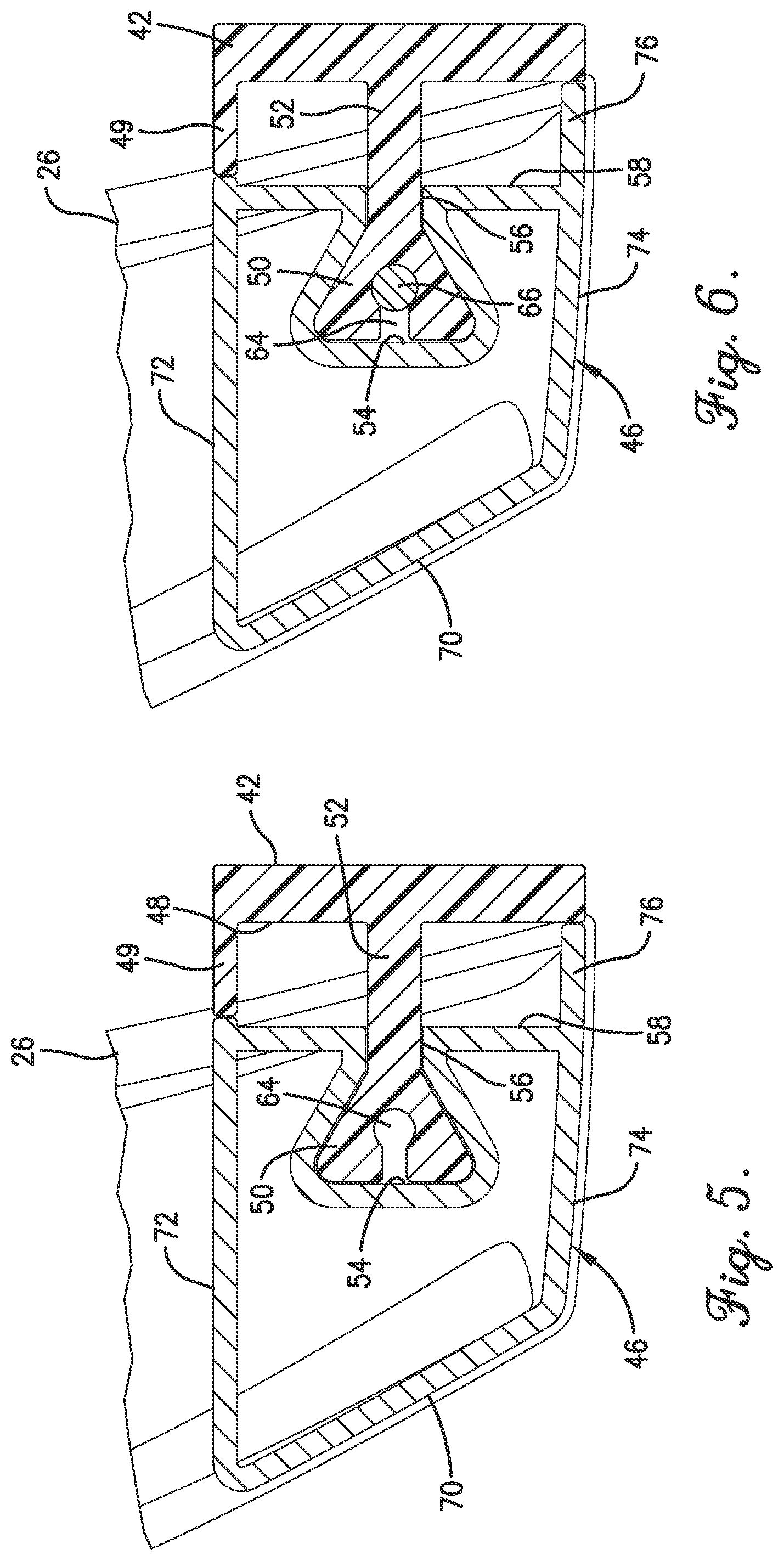 Patent US12576772 Figure 5 – Retractable awning for covering RV slide-out room