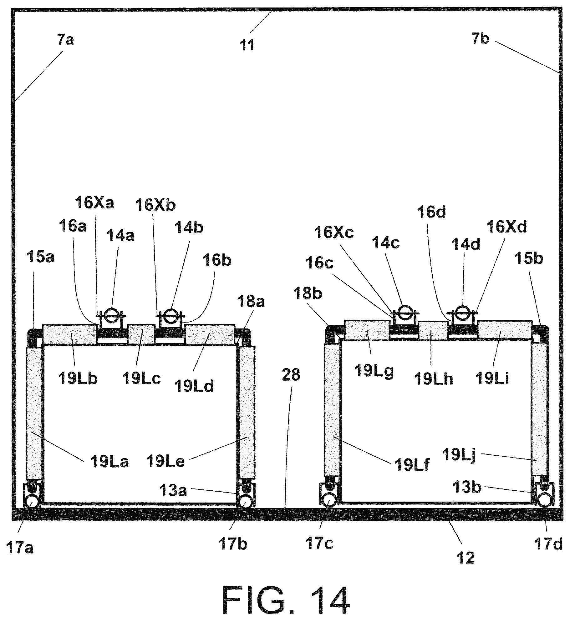 Patent US12576773 Figure 12 – Convertible trailer system for hauling general cargo or liquid in bulk
