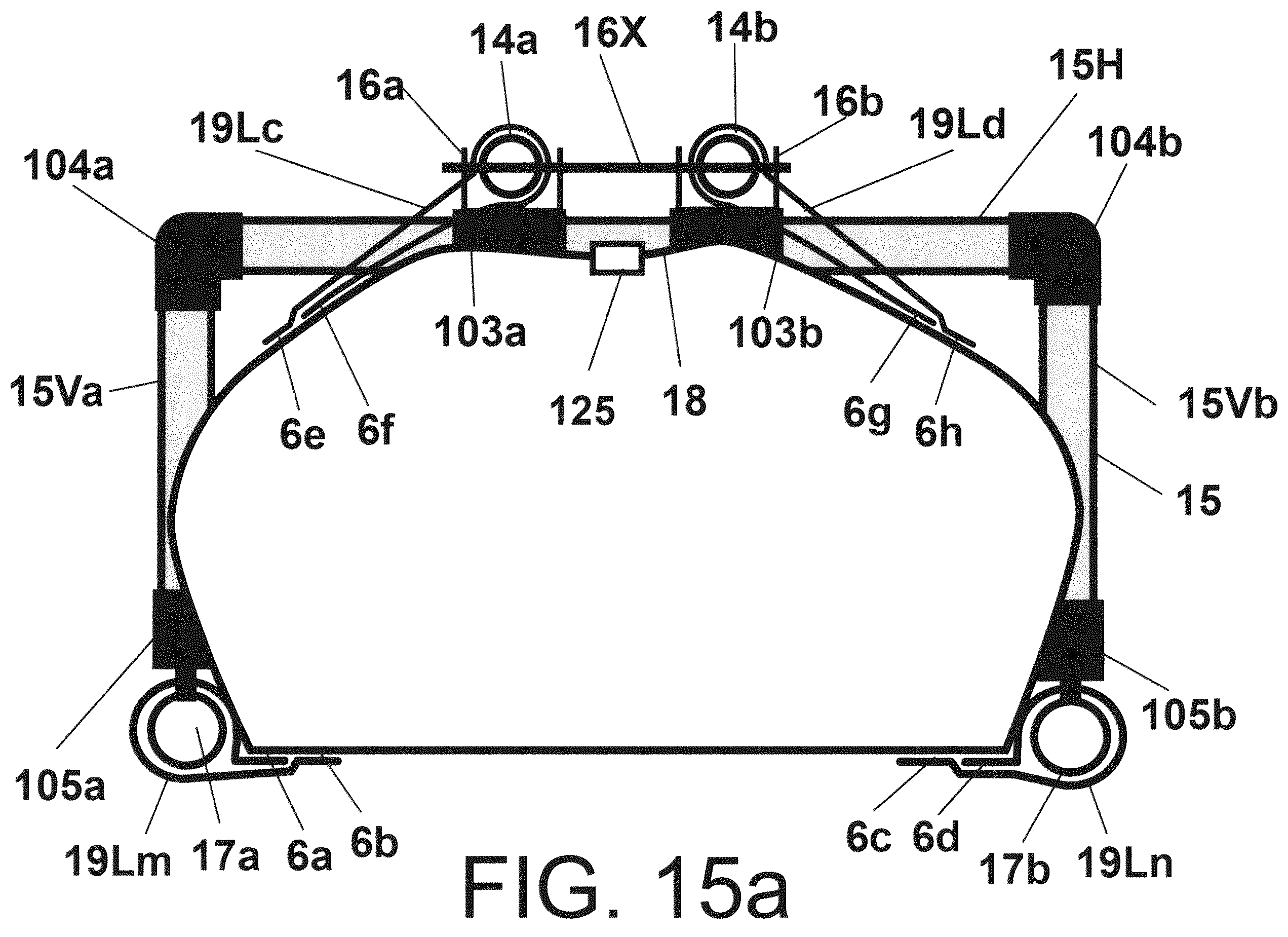 Patent US12576773 Figure 14 – Convertible trailer system for hauling general cargo or liquid in bulk
