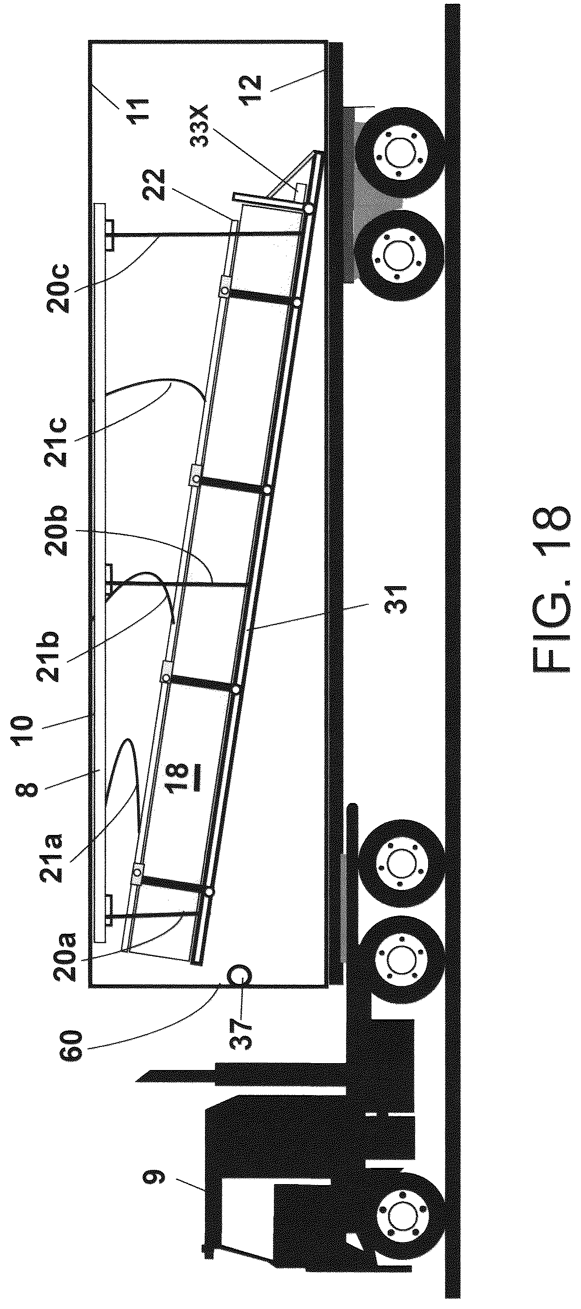 Patent US12576773 Figure 17 – Convertible trailer system for hauling general cargo or liquid in bulk