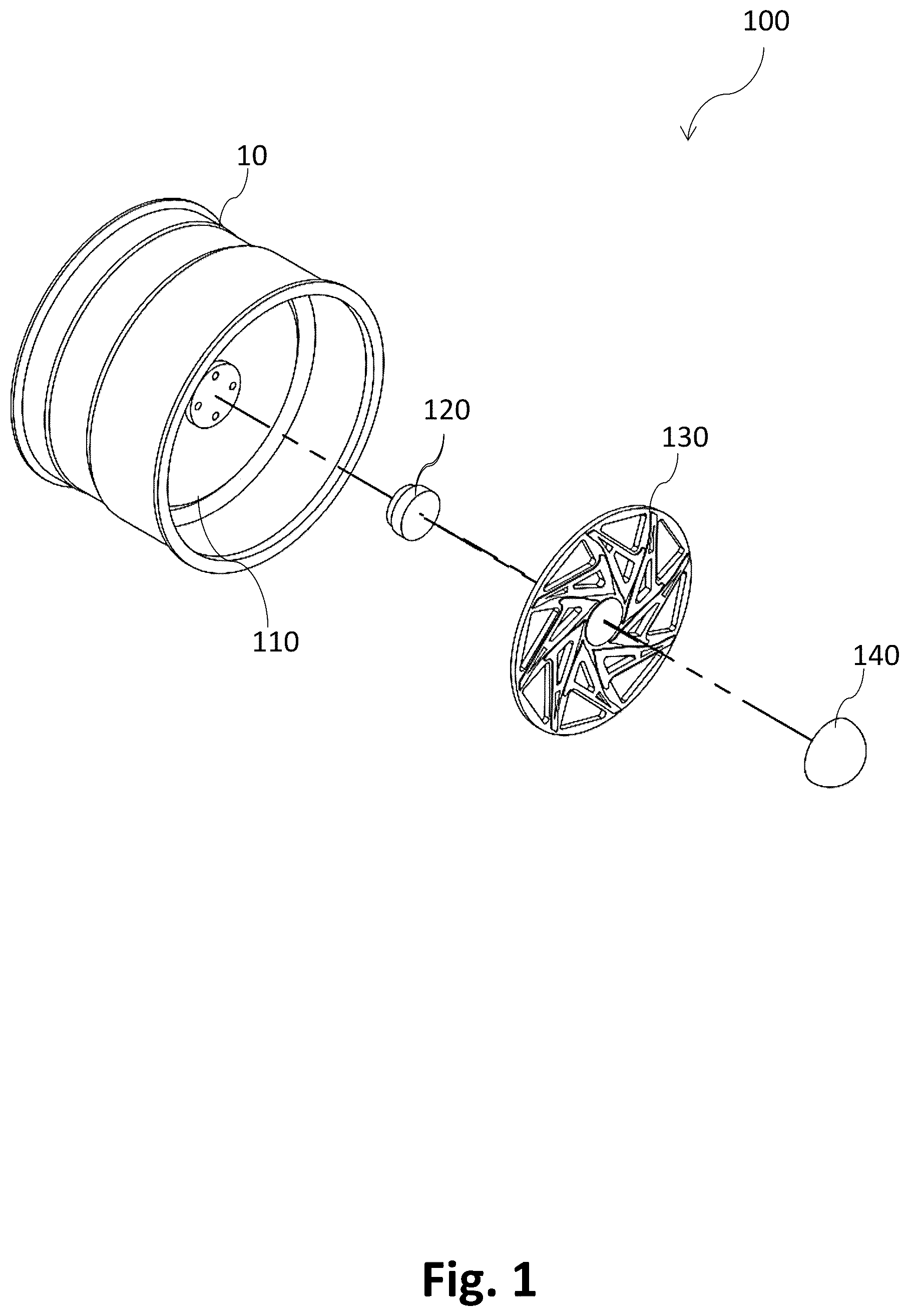 Patent US12576777 — Lighting apparatus for wheels — Figure 1