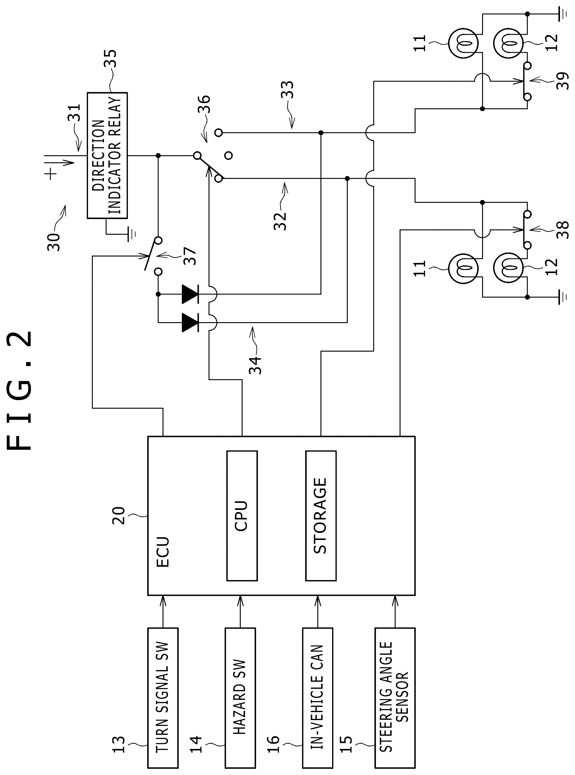 Patent US12576778 Figure 2 – Indicator apparatus for vehicle