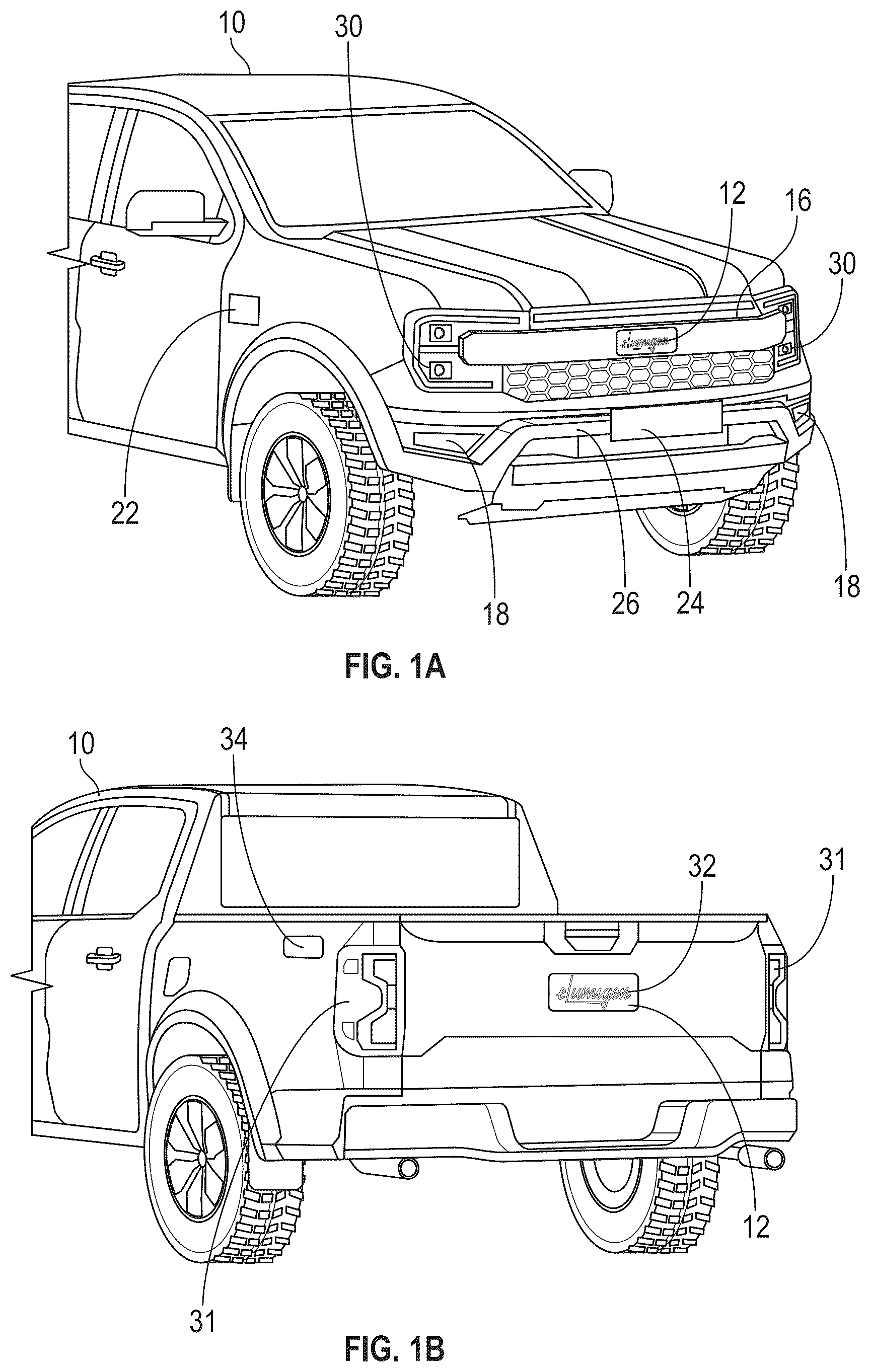 Patent US12576779 Figure 1 – Segmented display with photon recycling cavity