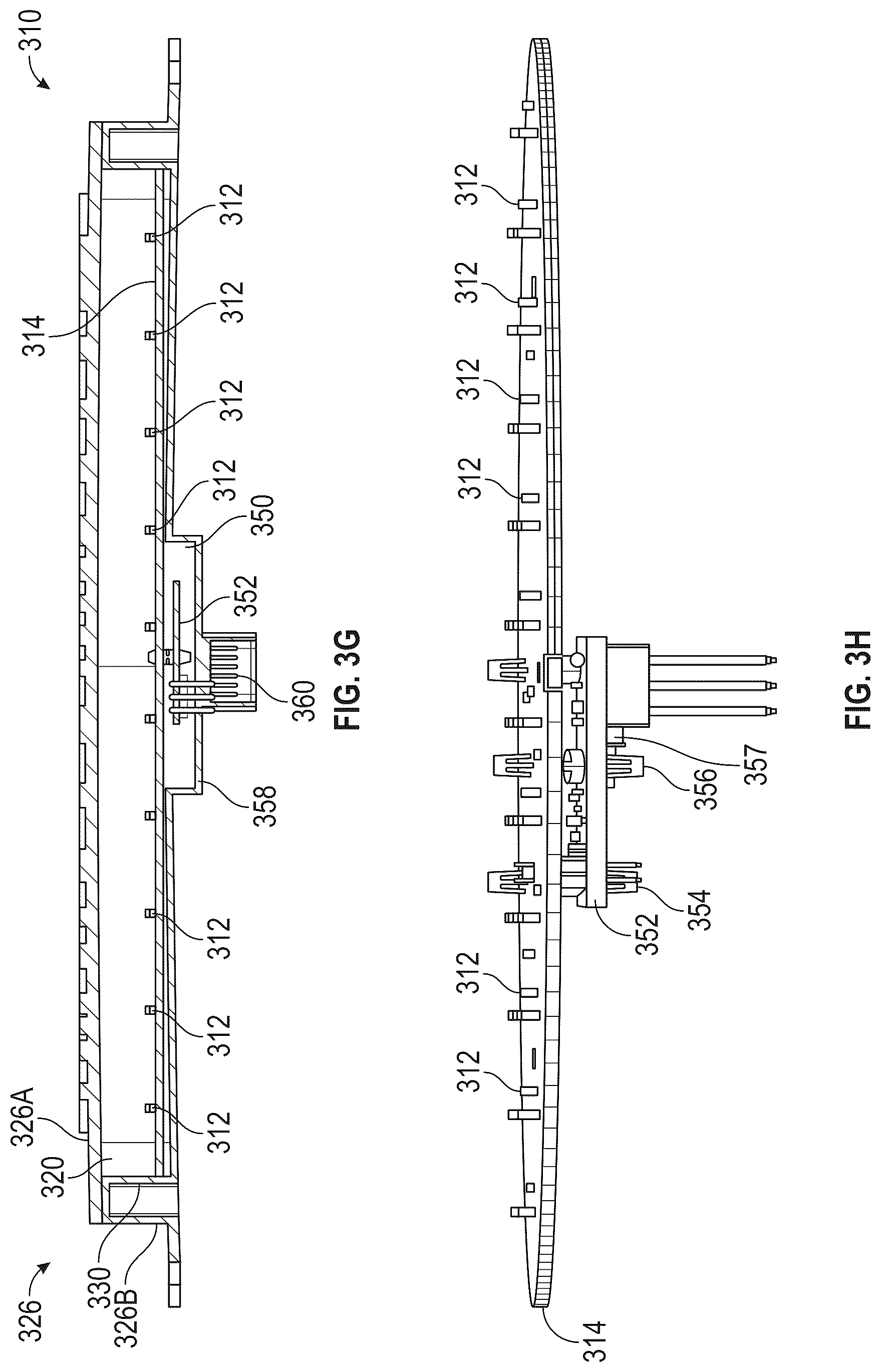 Patent US12576779 Figure 8 – Segmented display with photon recycling cavity