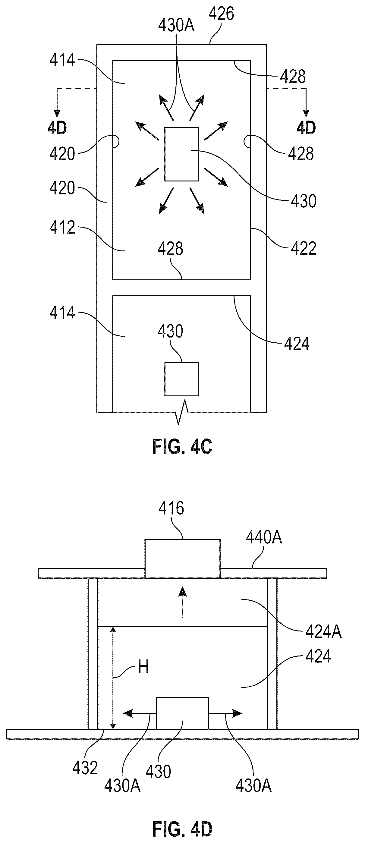Patent US12576779 Figure 11 – Segmented display with photon recycling cavity