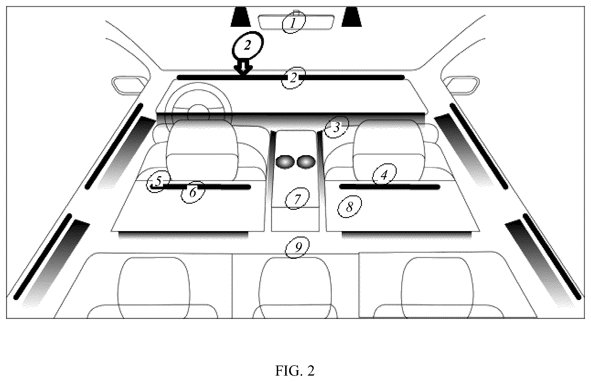 Patent US12576781 Figure 2 – Light system control method, light system, and vehicle