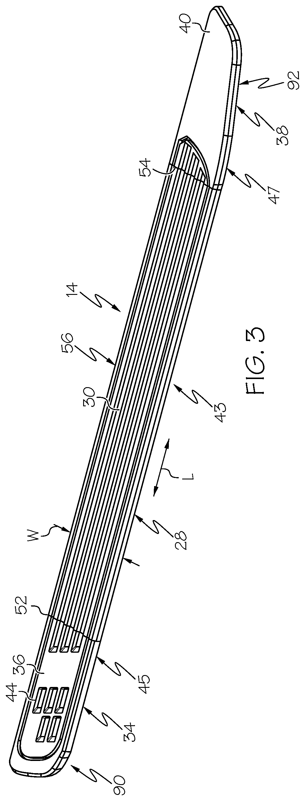 Patent US12576786 Figure 3 – Running board assemblies formed by multi-piece bodies