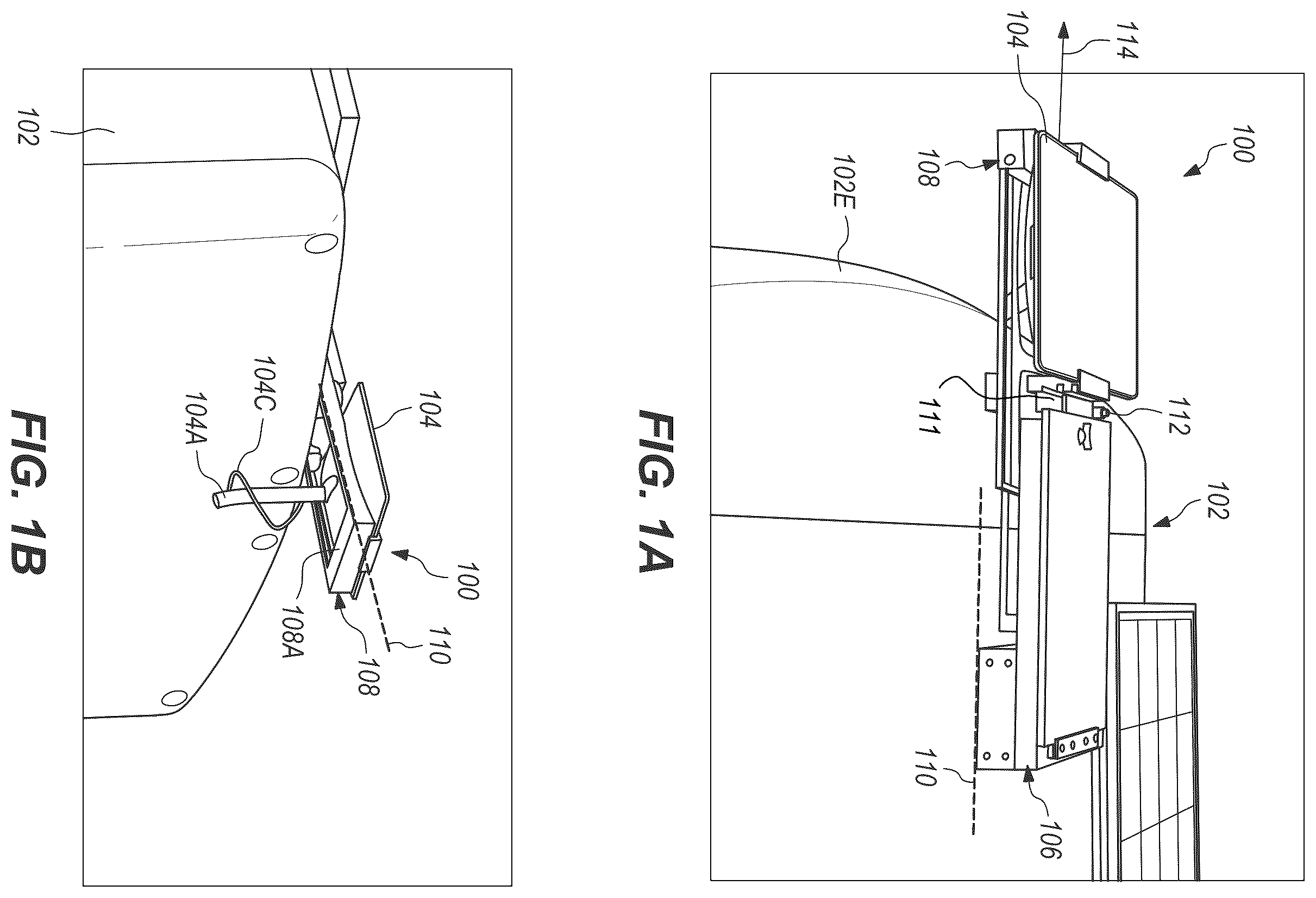 Patent US12576787 Figure 1 – Mechanical mounting system