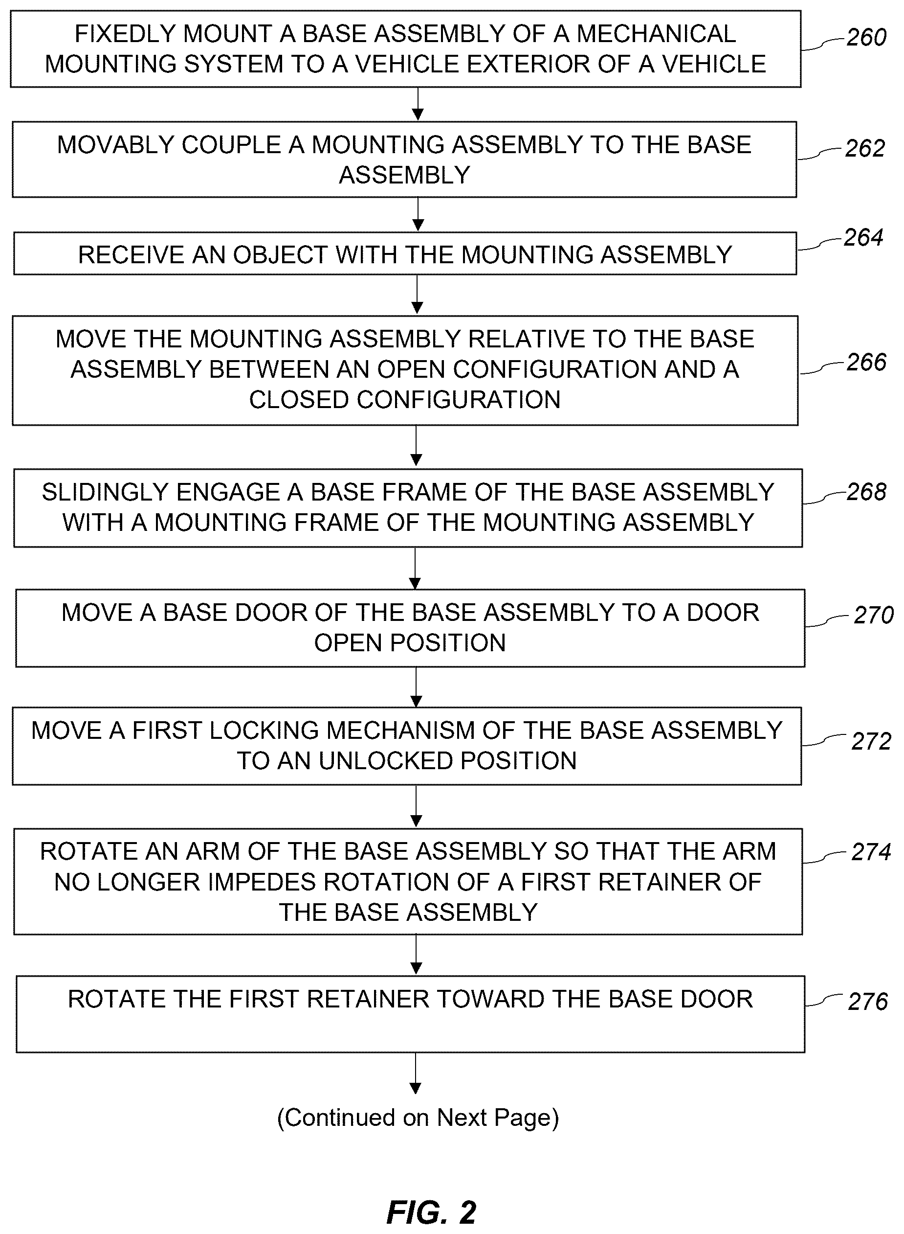 Patent US12576787 Figure 7 – Mechanical mounting system