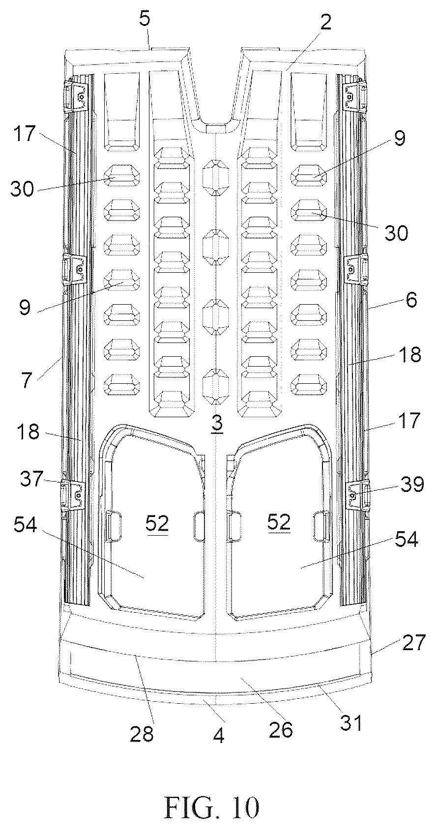 Patent US12576788 Figure 10 – Vehicle roof support platform