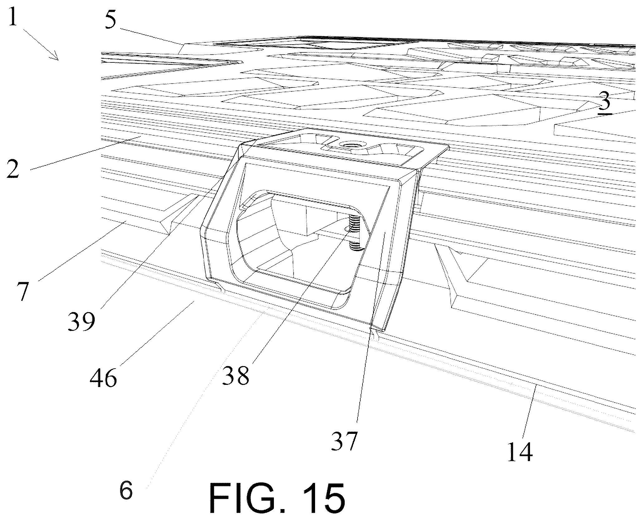 Patent US12576788 Figure 16 – Vehicle roof support platform