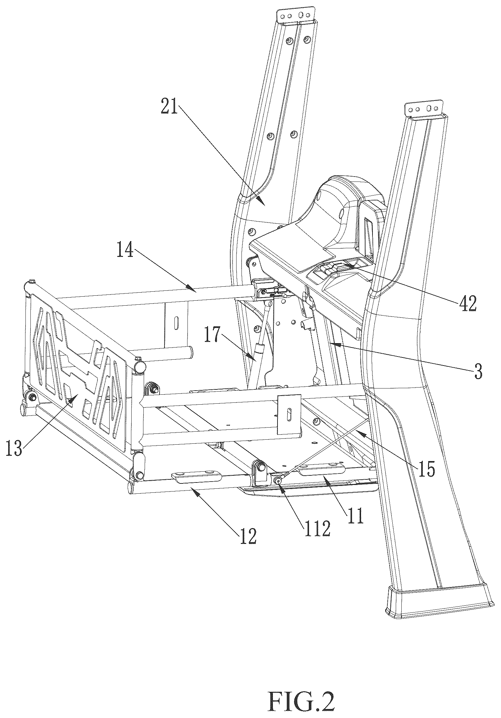 Patent US12576790 Figure 2 – Electric cart and foldable storage basket thereof