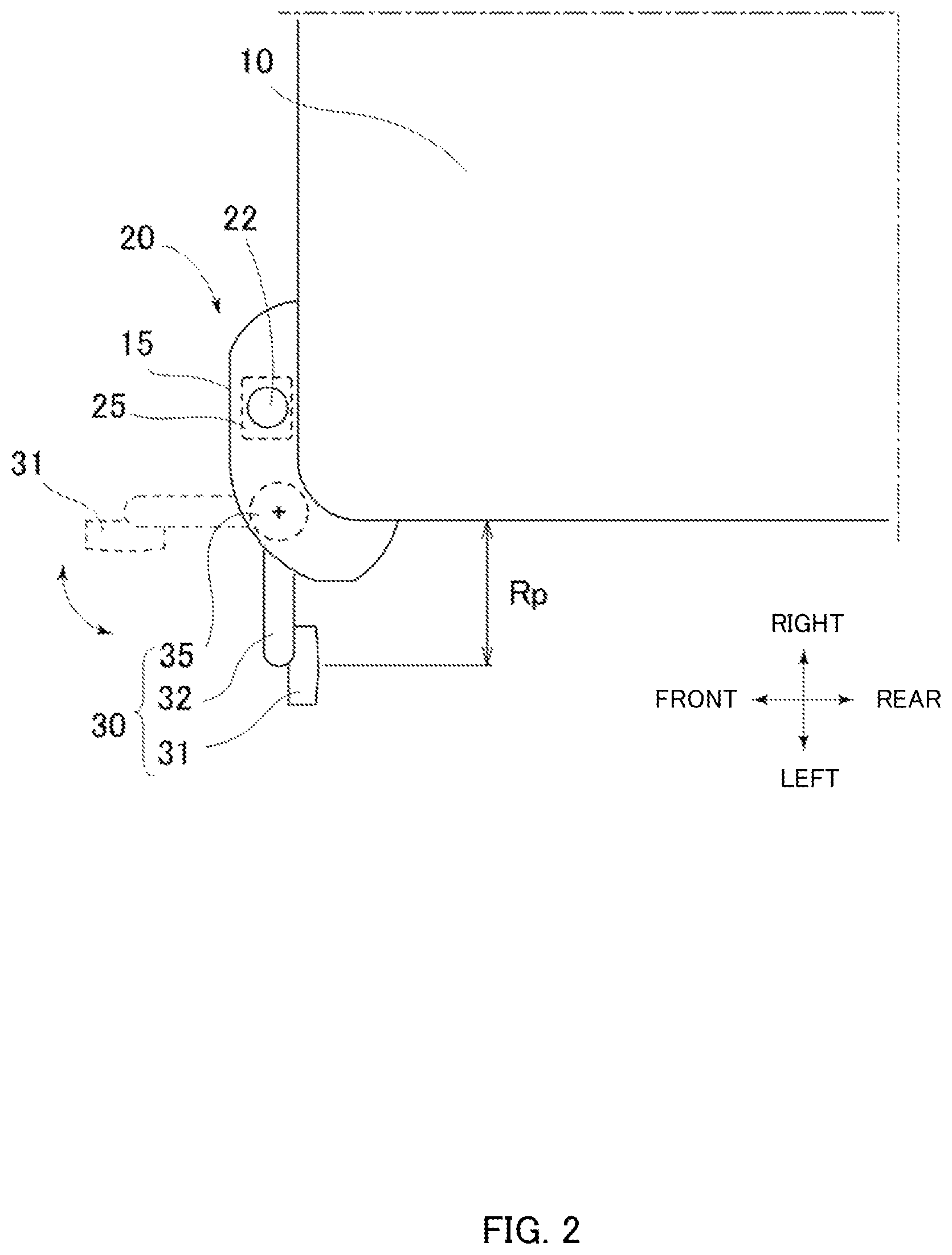 Patent US12576793 Figure 2 – Vehicle