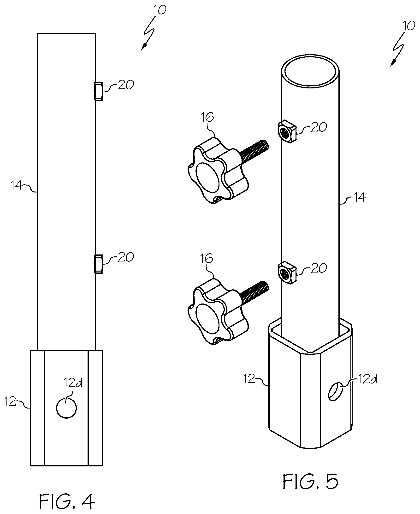 Patent US12576794 Figure 2 – Flag pole mount