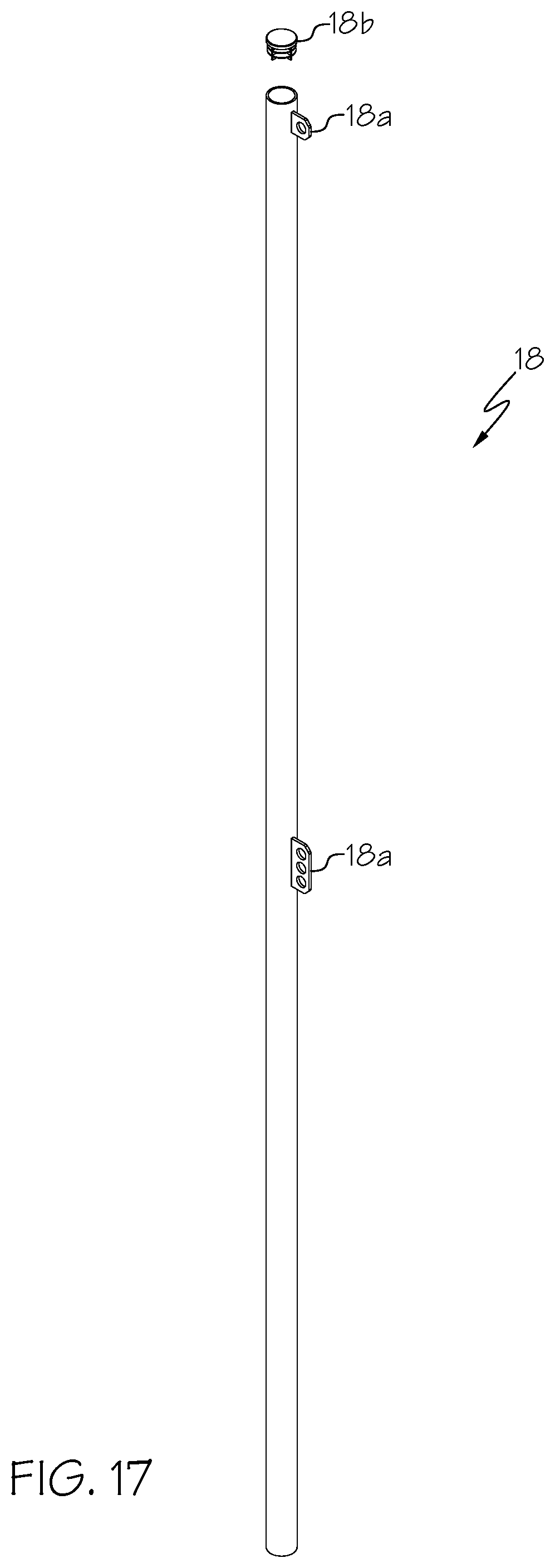 Patent US12576794 Figure 8 – Flag pole mount