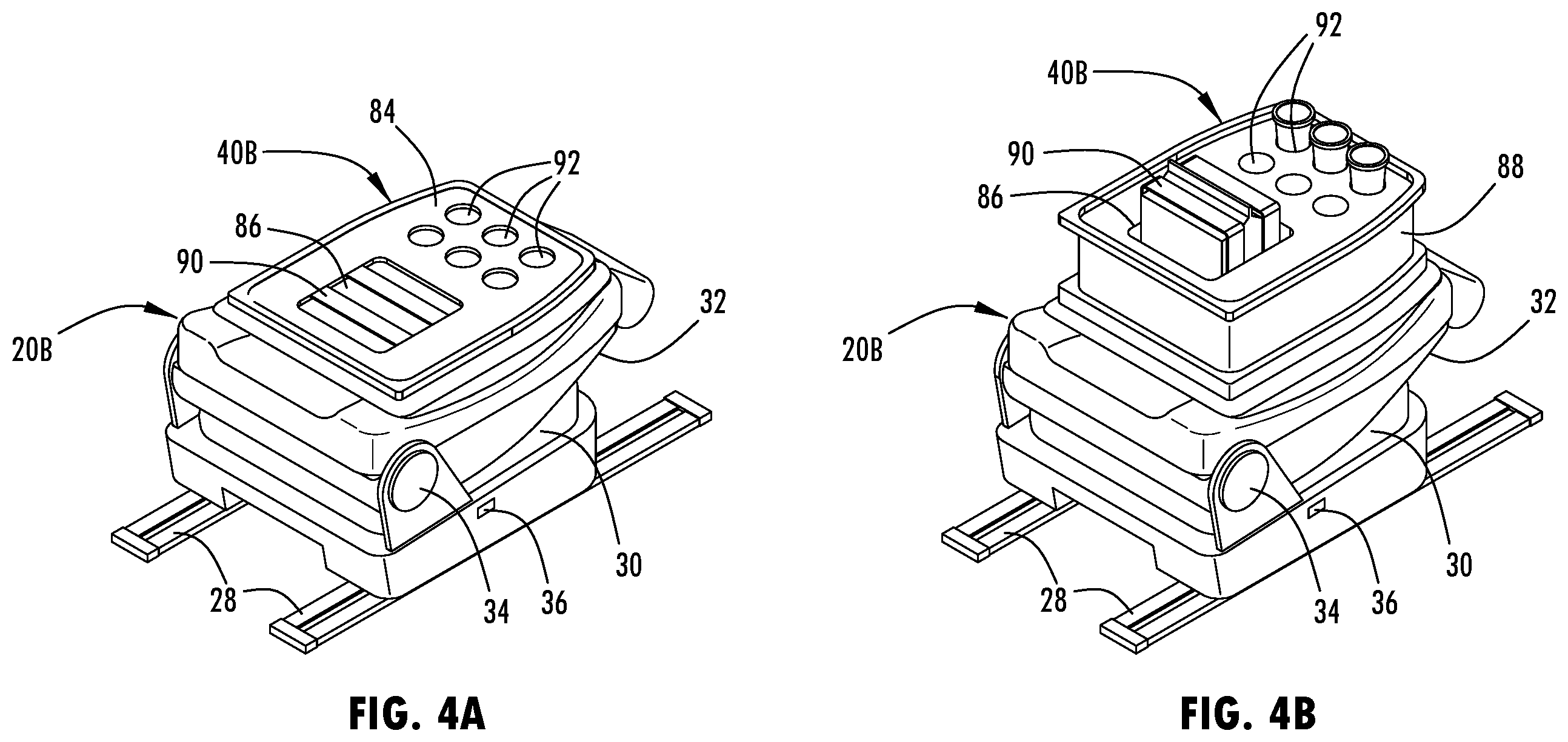 Patent US12576795 Figure 4 – Vehicle seating assembly having a seat back with an attachable modular accessory