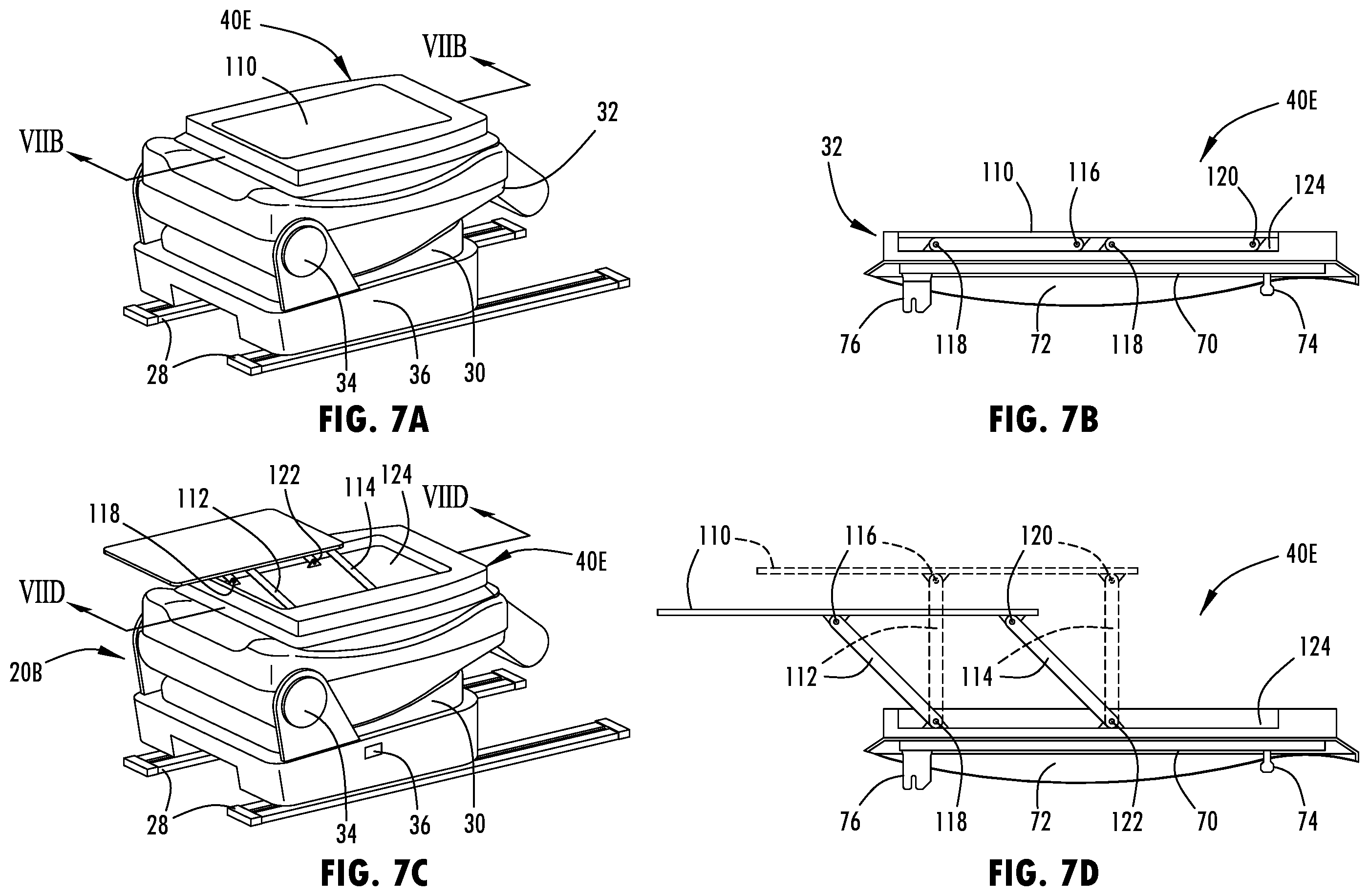 Patent US12576795 Figure 6 – Vehicle seating assembly having a seat back with an attachable modular accessory
