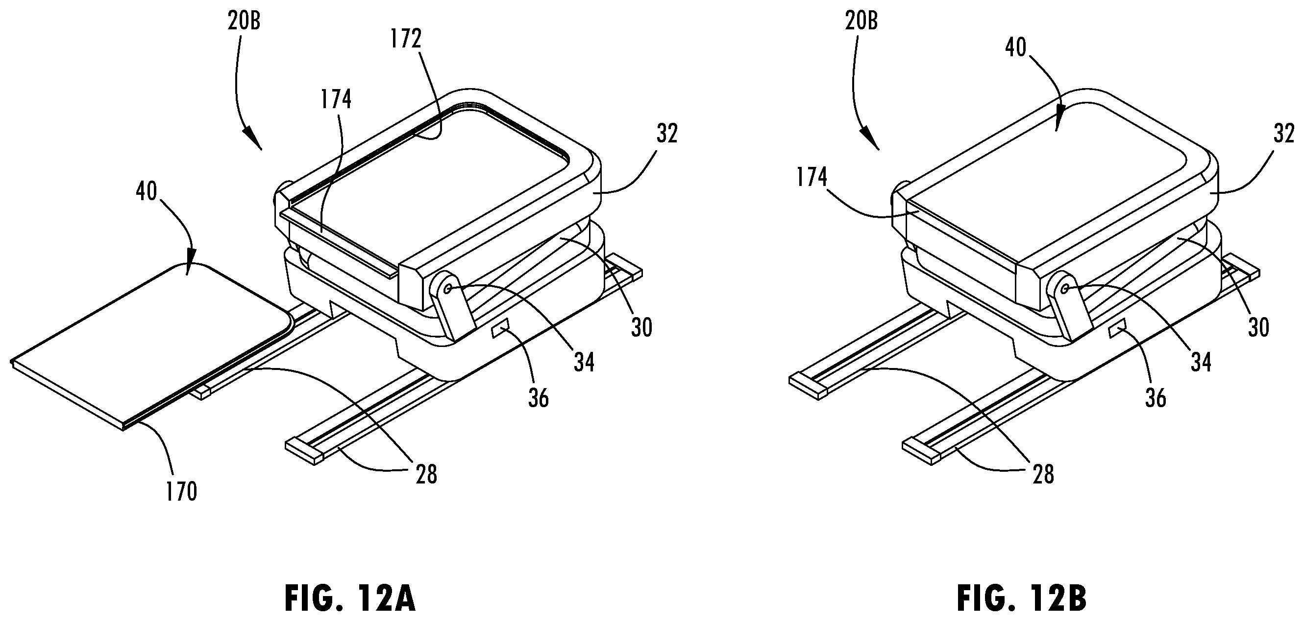 Patent US12576795 Figure 12 – Vehicle seating assembly having a seat back with an attachable modular accessory