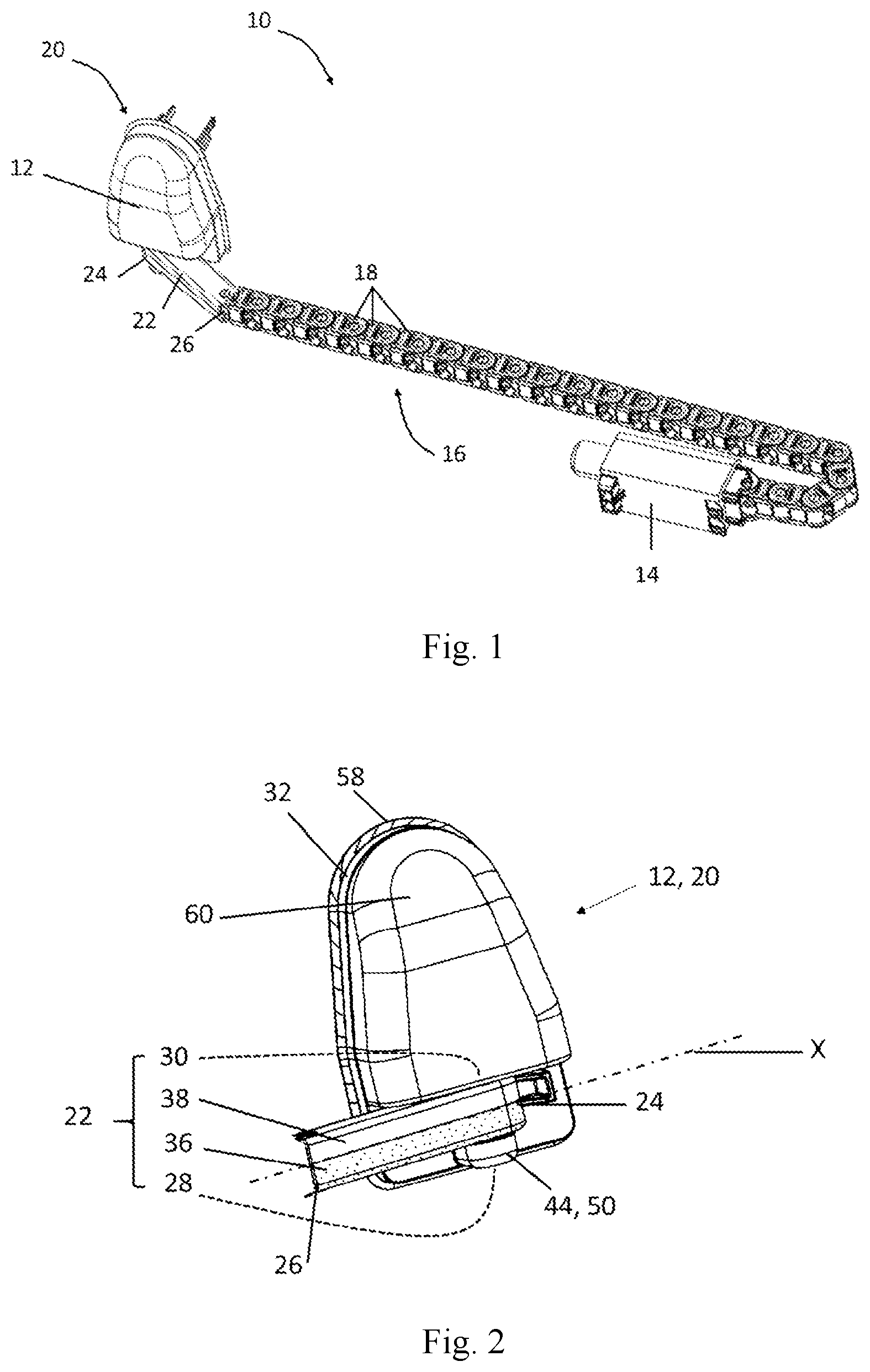 Patent US12576801 — Pivoting arrangement and cable-guide arrangement — Figure 1