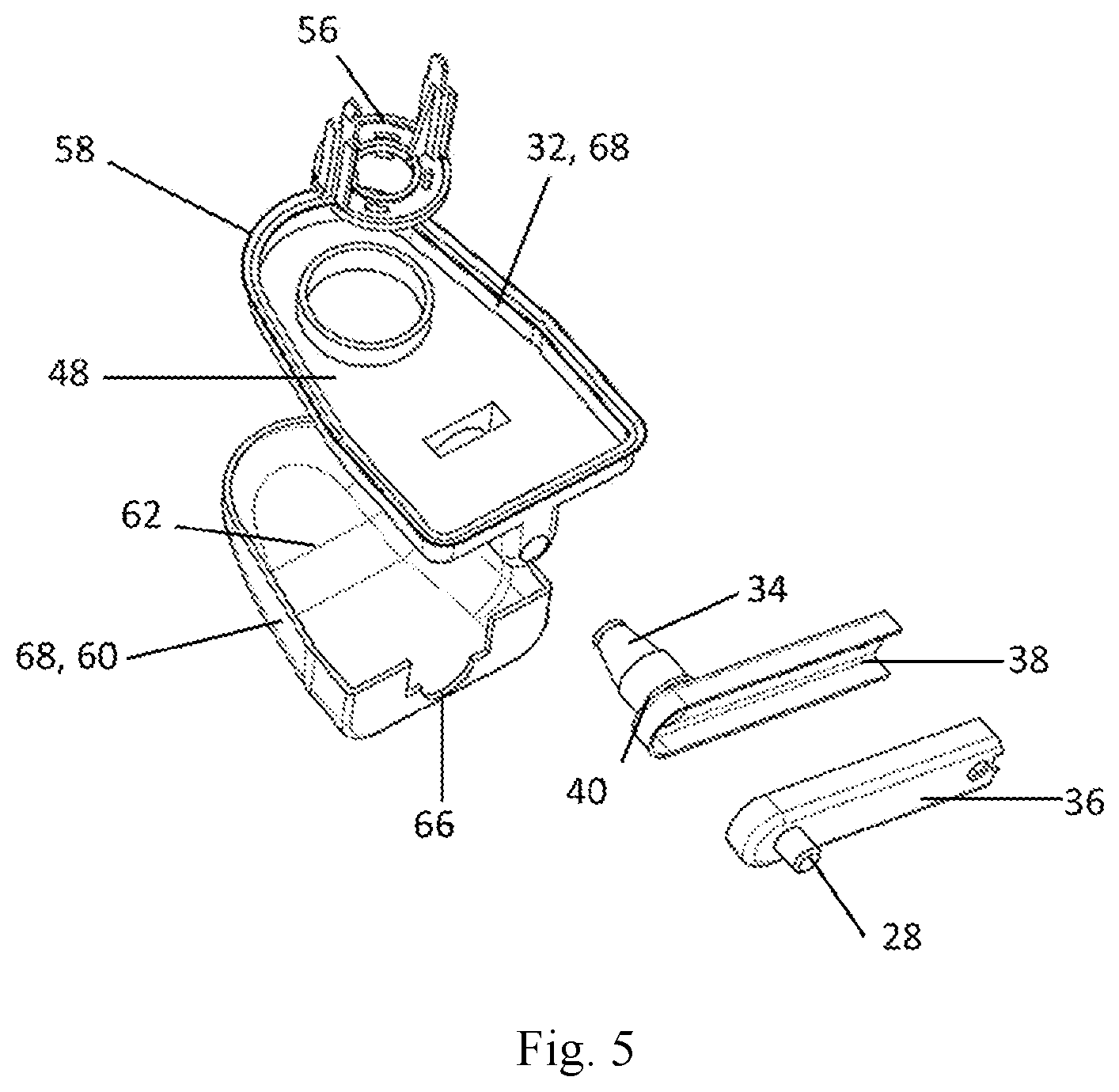 Patent US12576801 Figure 3 – Pivoting arrangement and cable-guide arrangement