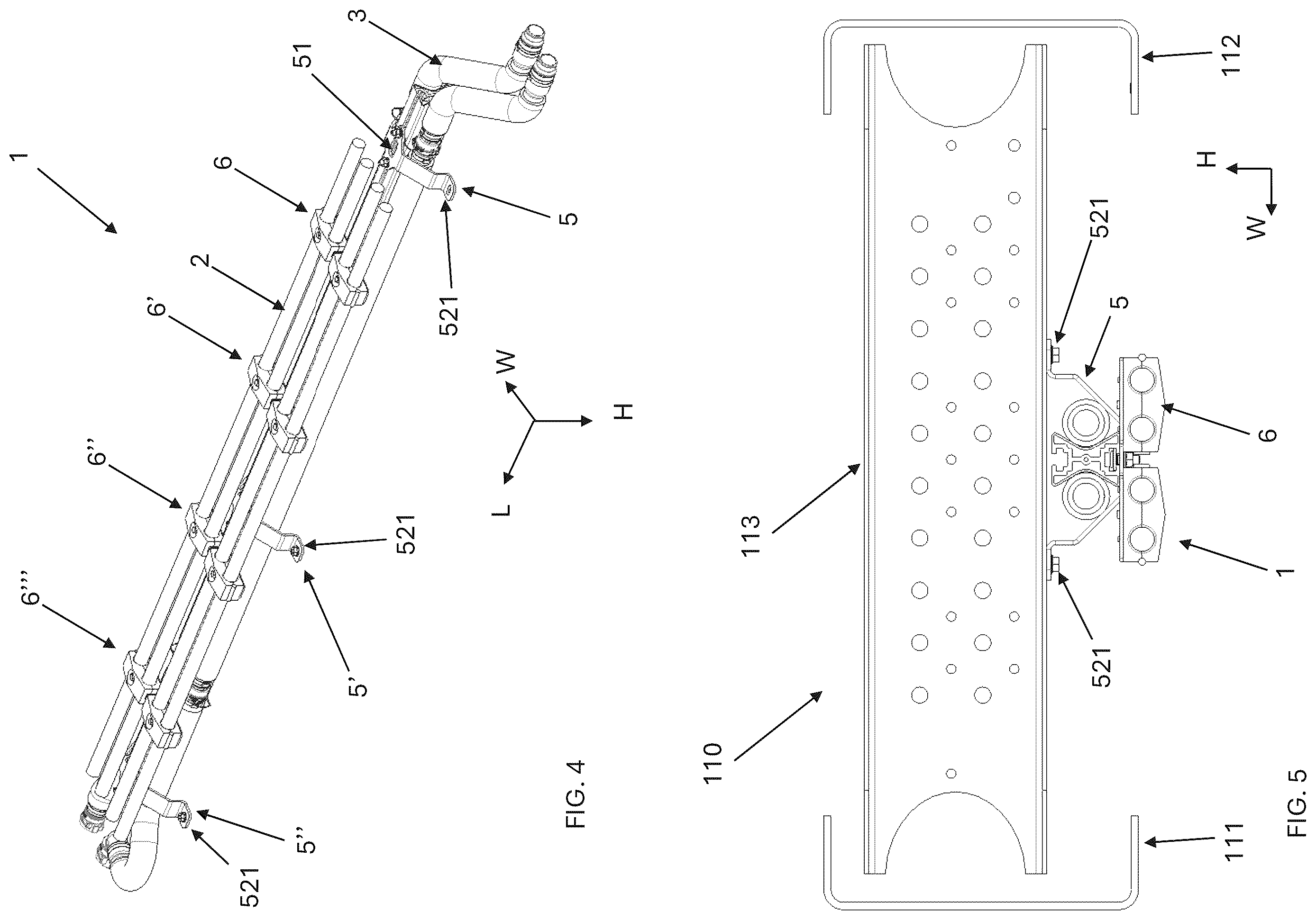 Patent US12576804 Figure 3 – Assembly for carrying elongated media along a vehicle frame and a vehicle