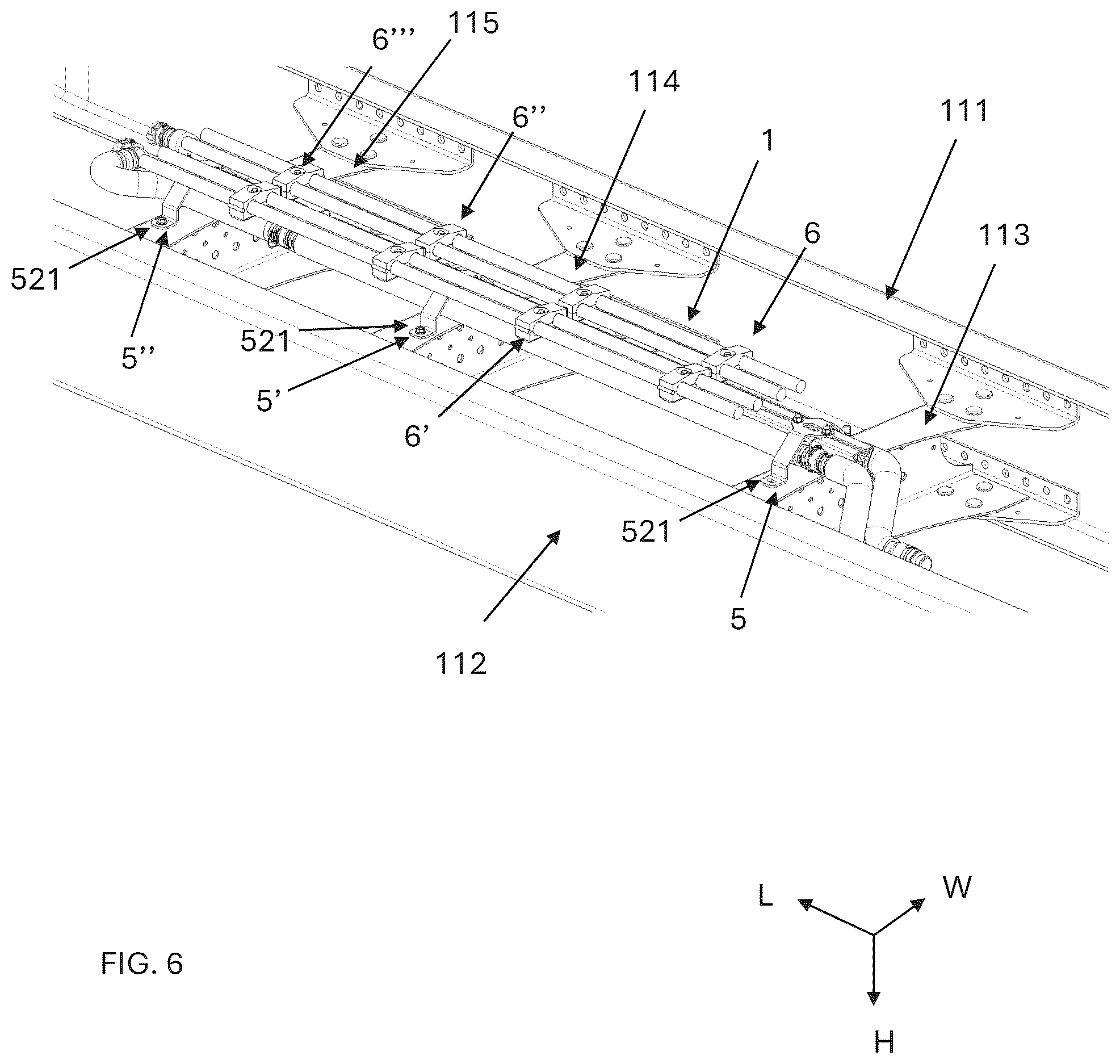 Patent US12576804 Figure 4 – Assembly for carrying elongated media along a vehicle frame and a vehicle