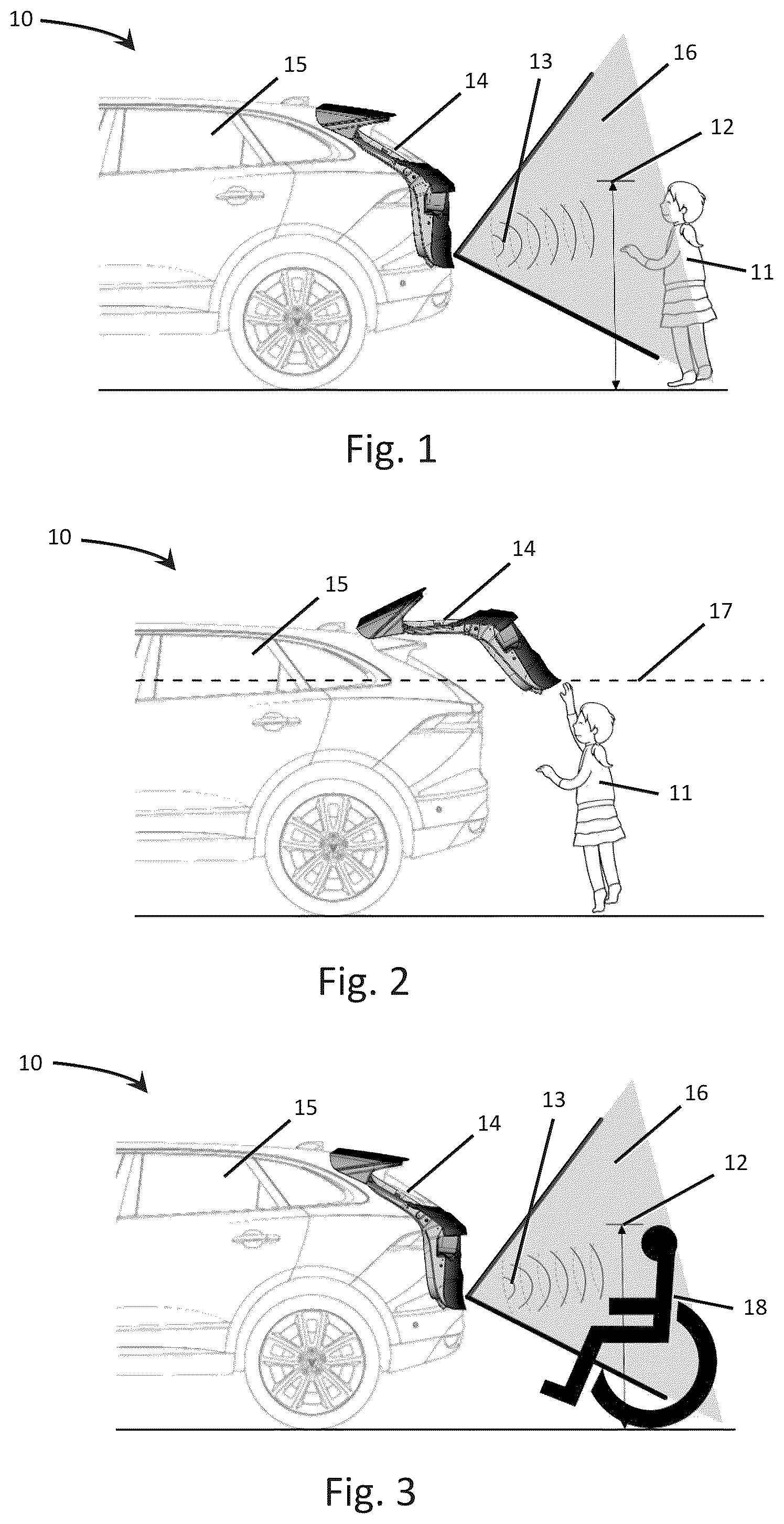 Patent US12576805 Figure 1 – System and method for detecting operator characteristic to adjust position of power actuated movable panel