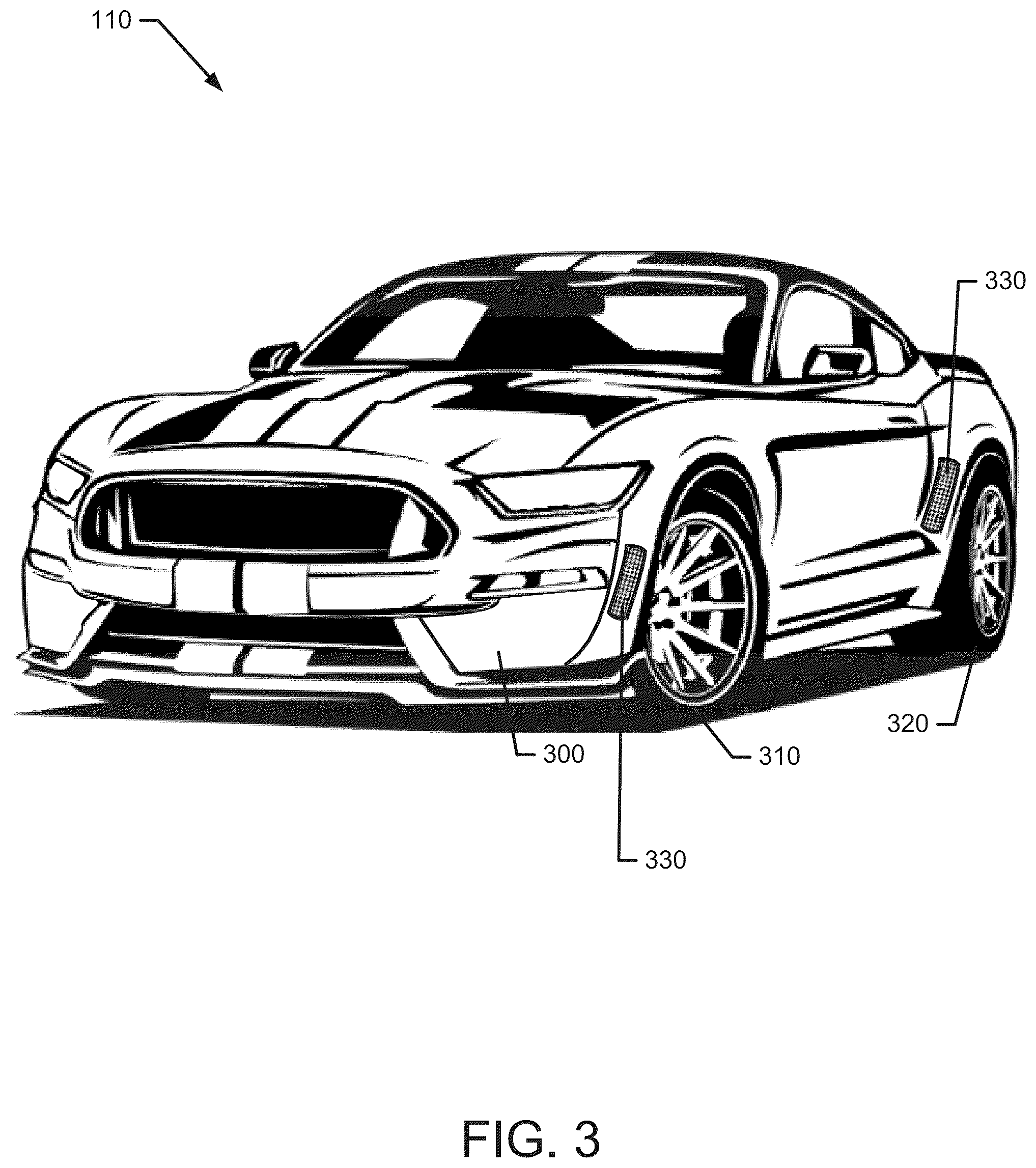 Patent US12576817 Figure 3 – Grill shutter control for brake cooling