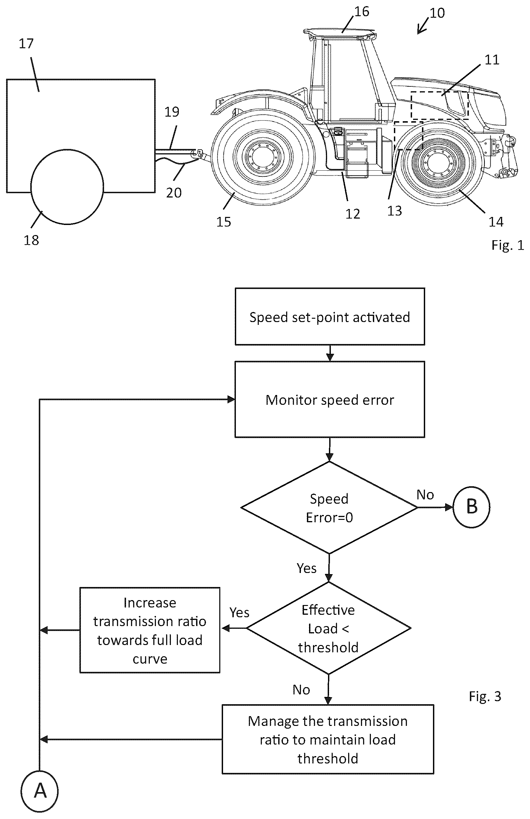 Patent US12576818 Figure 1 – Method and system for enhanced braking in a tractor unit