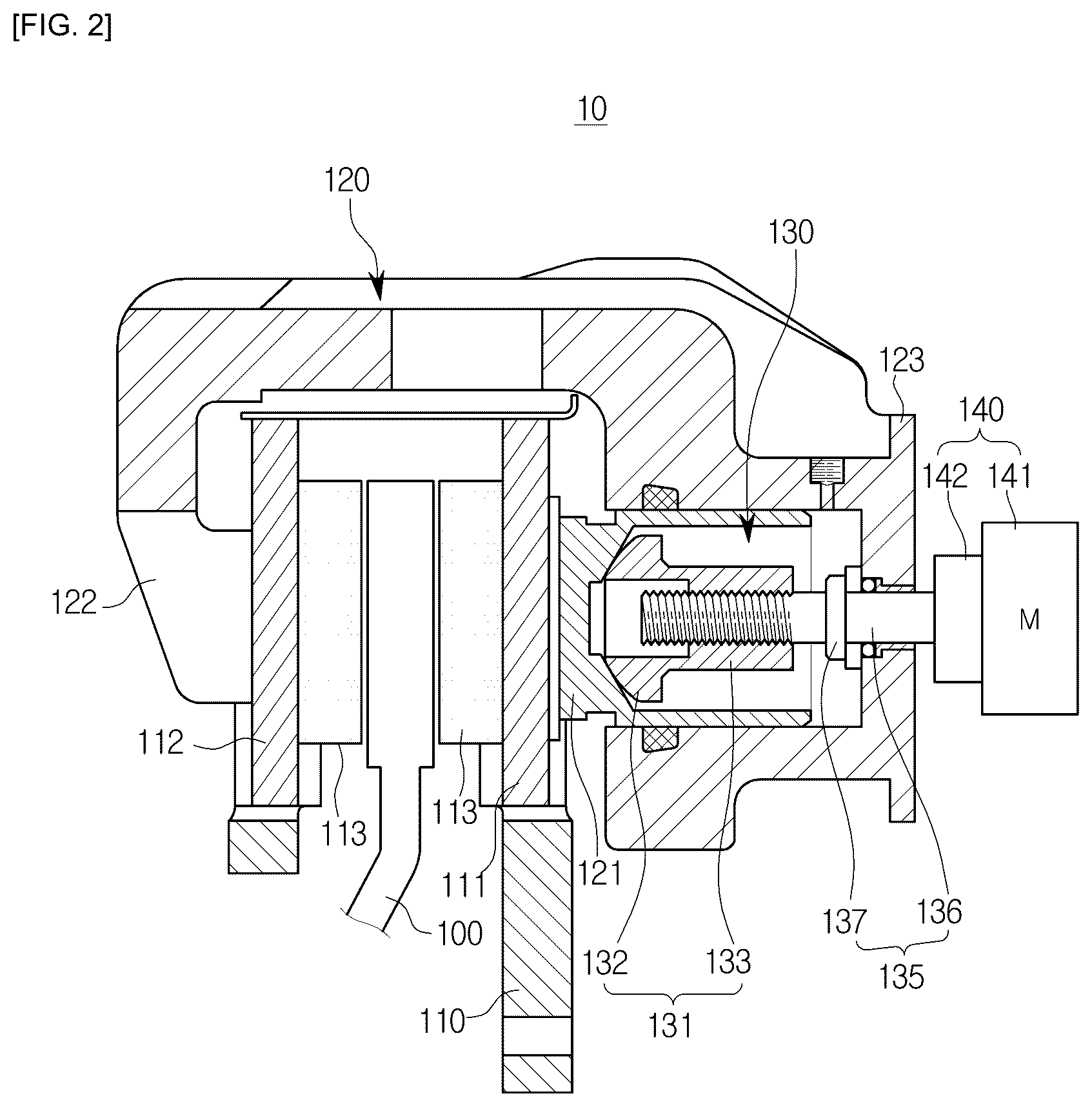 Patent US12576819 Figure 2 – Electronic parking brake system and control method thereof